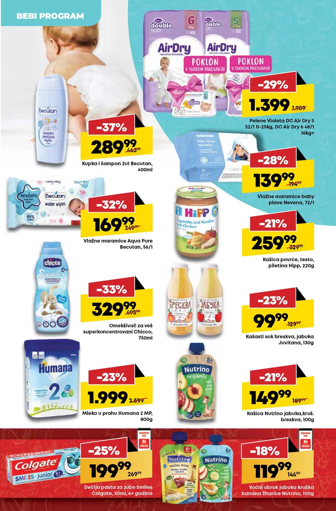 Mega Maxi nedeljna akcija sniženja