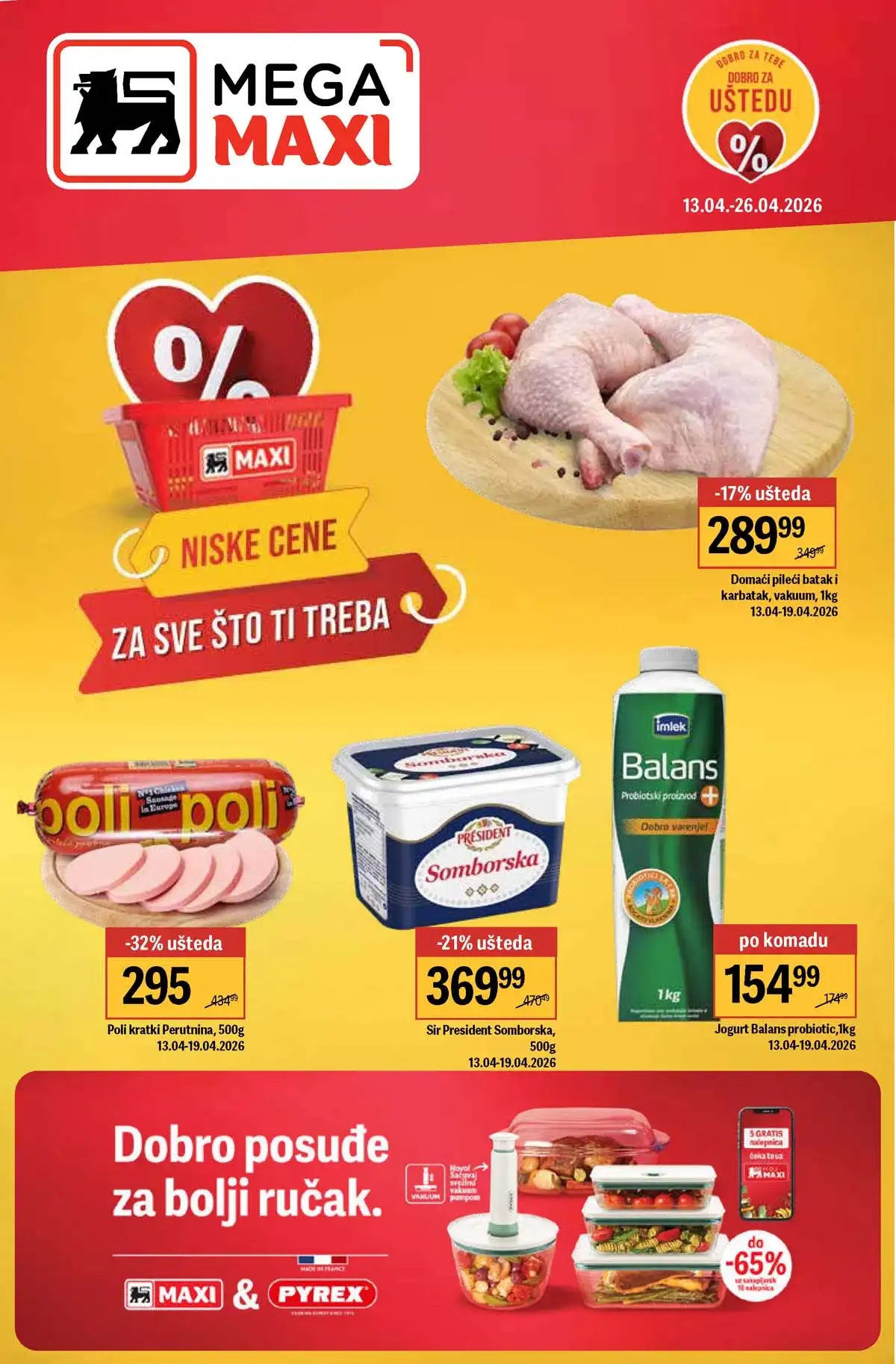Maxi akcija do 59% katalog sniženja 2026 Srbija prehrana i piće