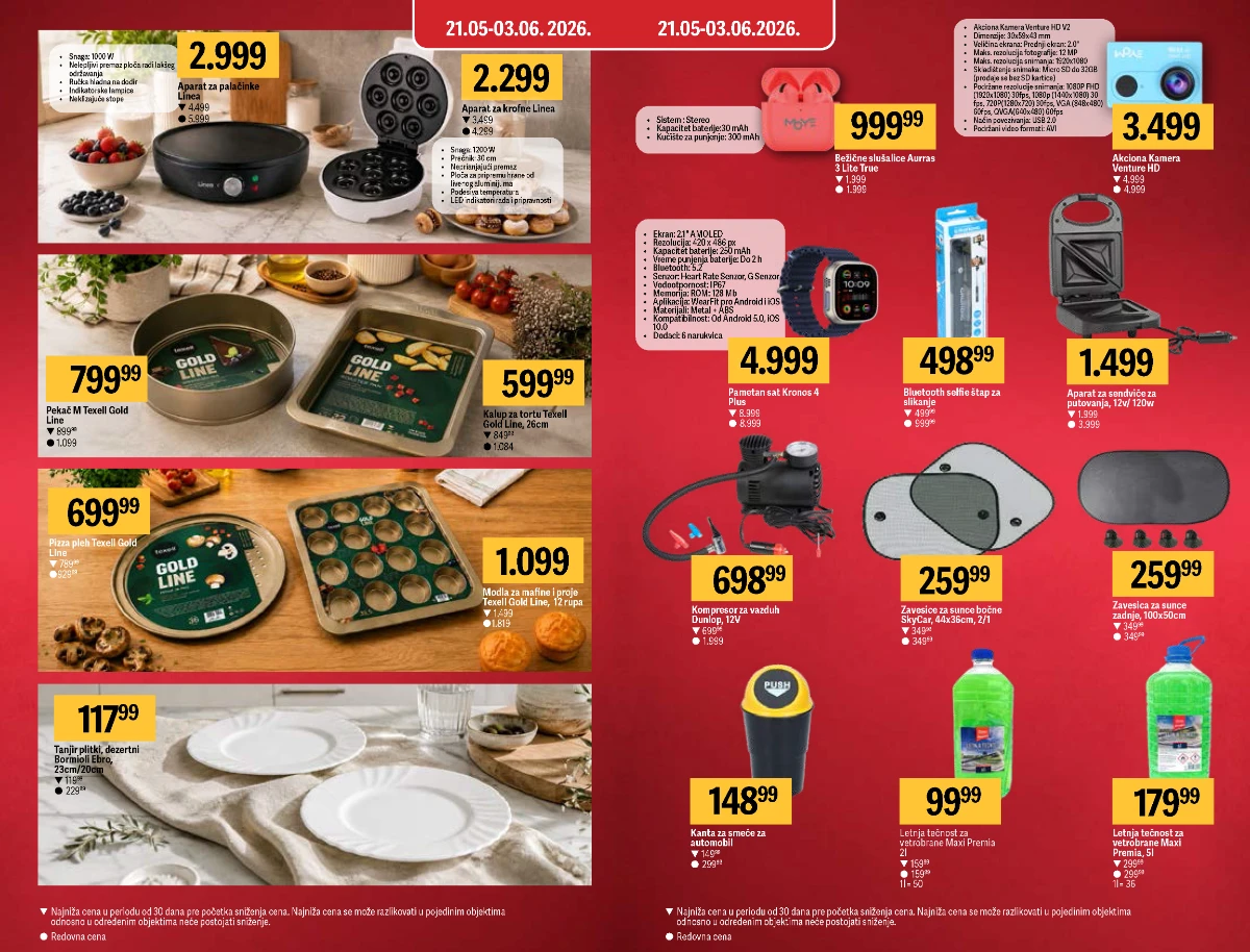 Mega Maxi katalog – aparati za kuhinju, pametni satovi i auto oprema na akciji
