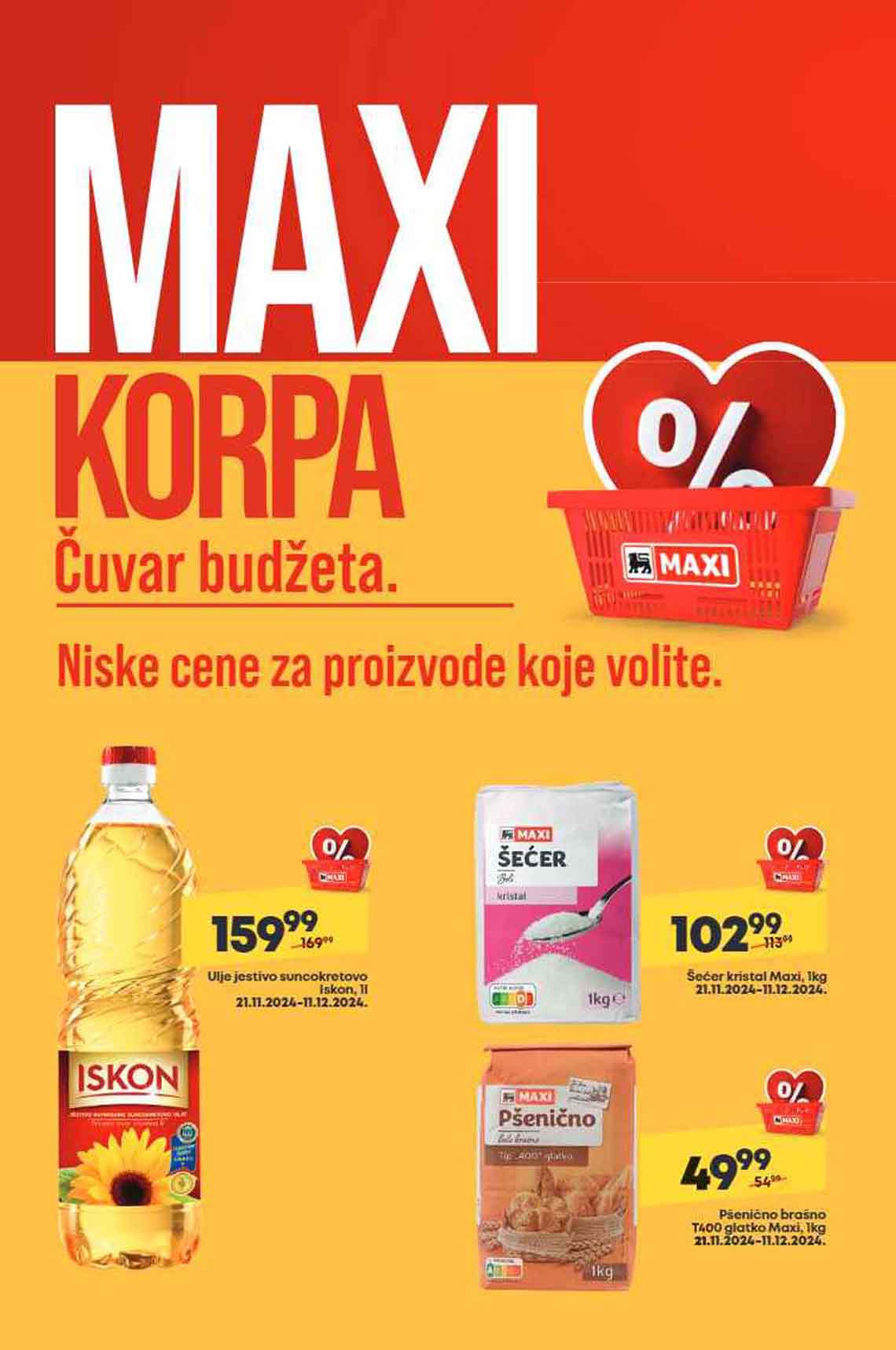 Mega Maxi nedeljna akcija sniženja