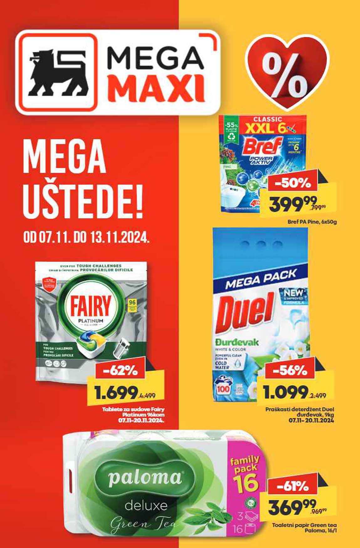 Mega Maxi nedeljna akcija sniženja