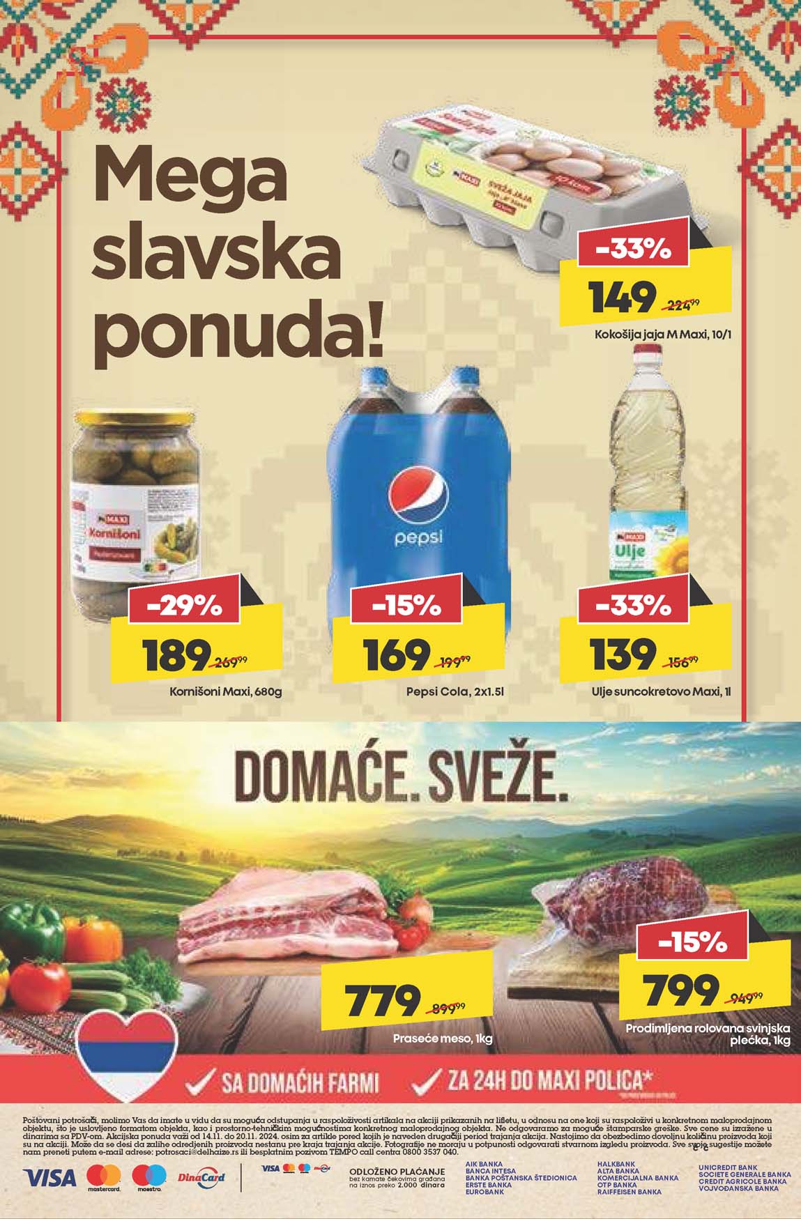 Mega Maxi nedeljna akcija sniženja