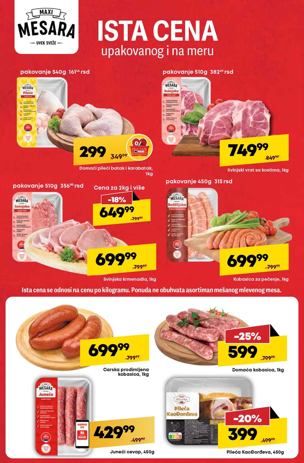Maxi nedeljna akcija sniženja
