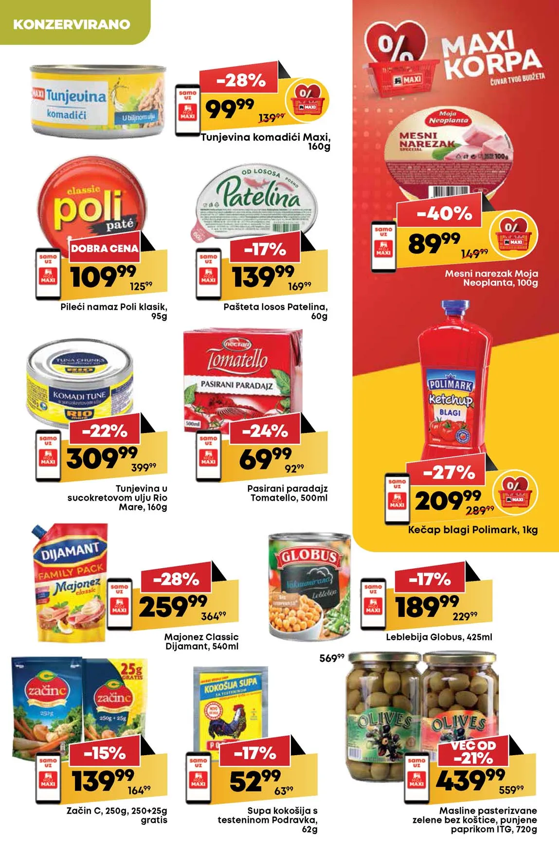 Maxi nedeljna akcija sniženja