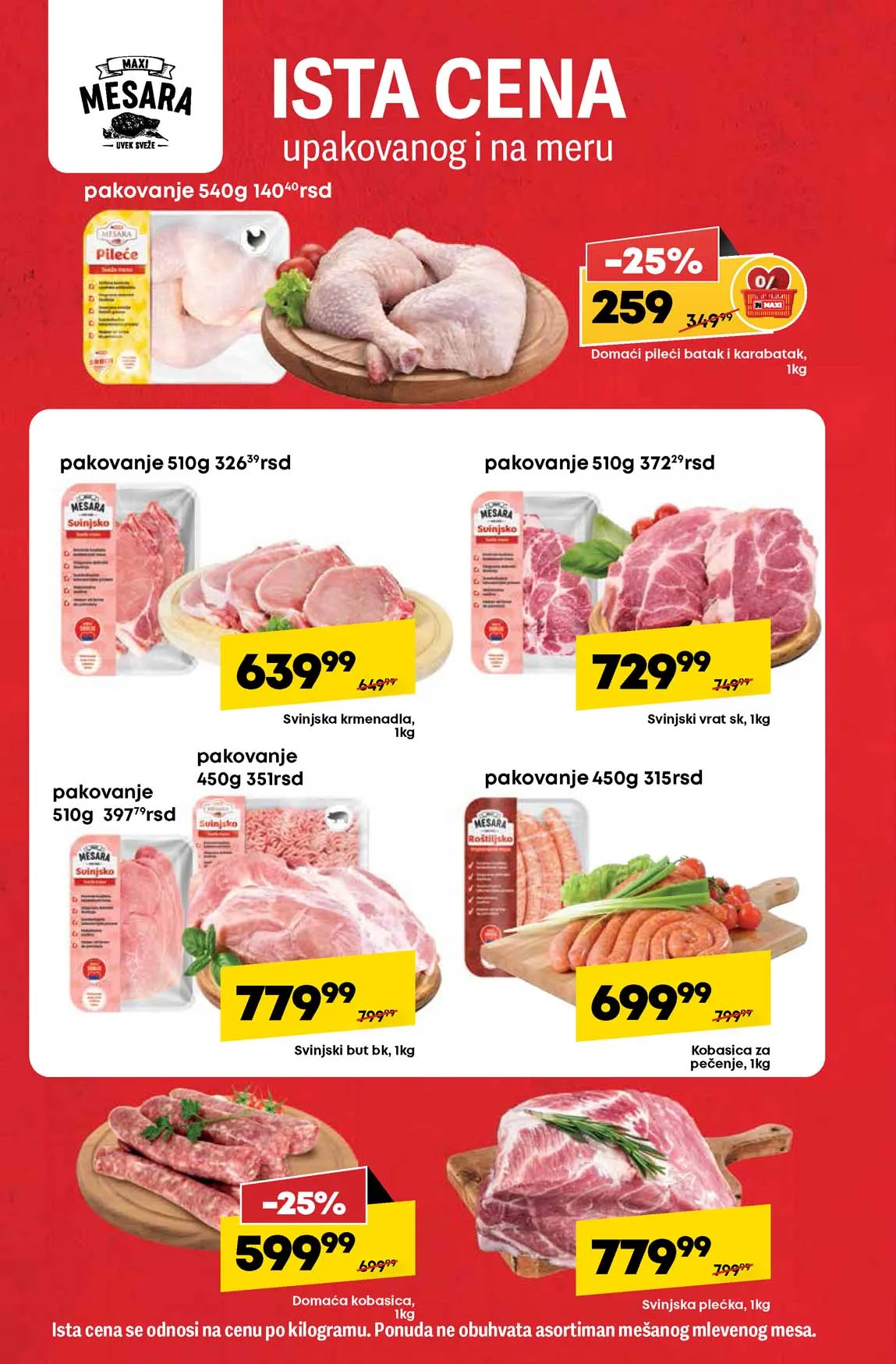 Maxi nedeljna akcija sniženja