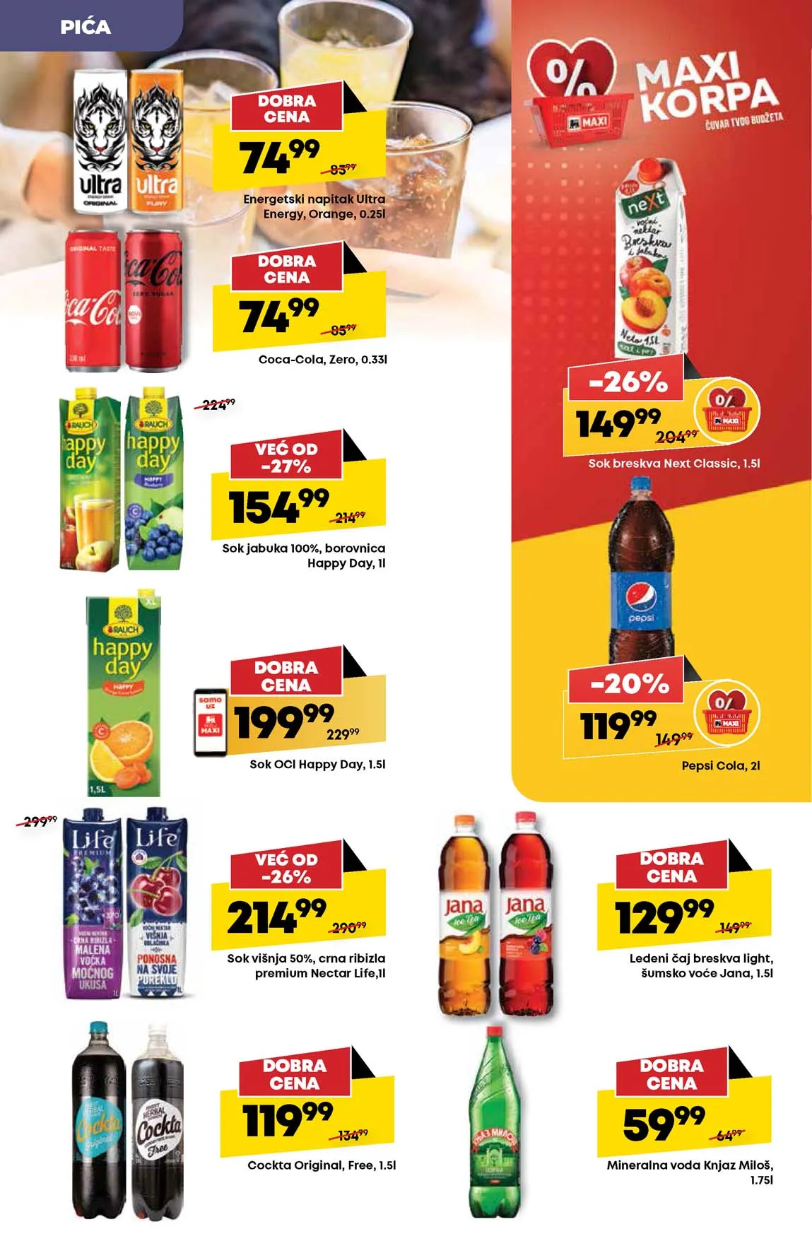 Maxi nedeljna akcija sniženja