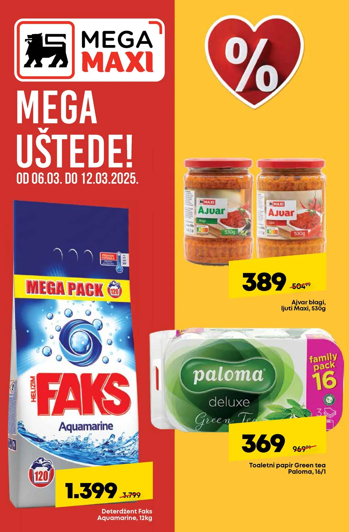 Mega Maxi nedeljna akcija sniženja