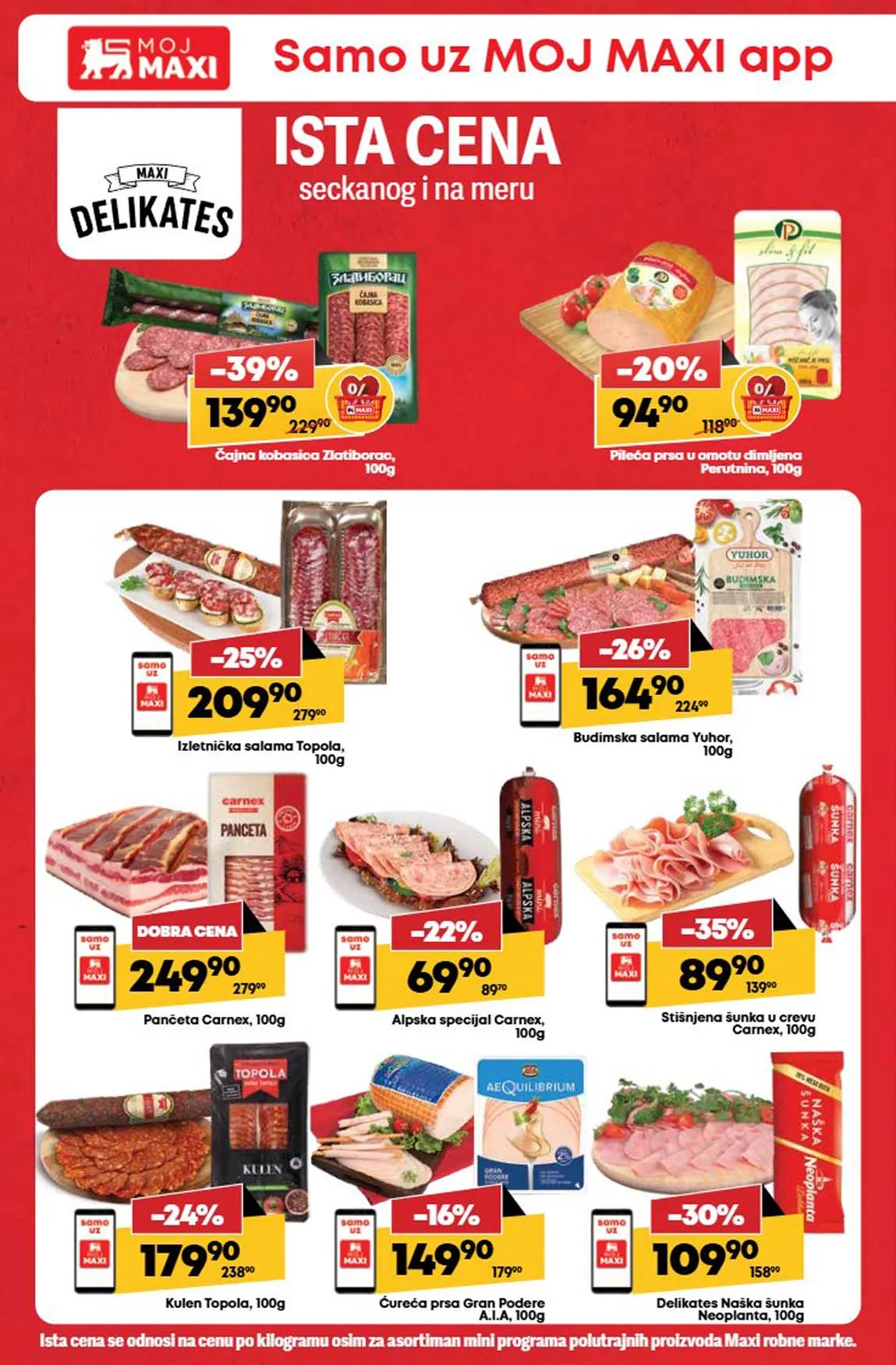 Maxi nedeljna akcija sniženja
