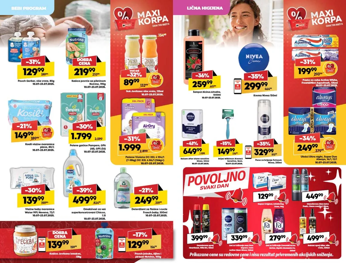 Maxi nedeljna akcija sniženja