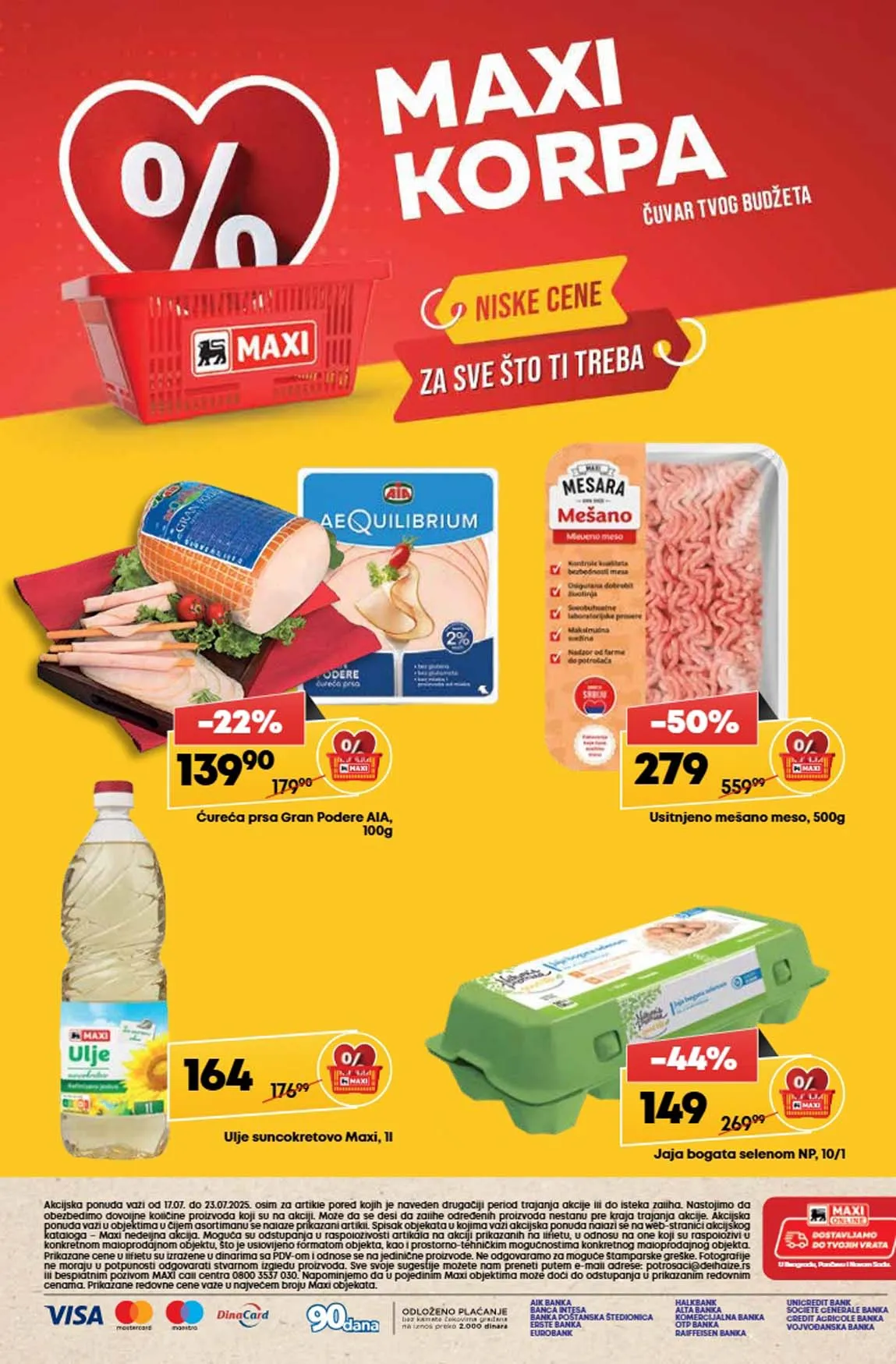 Maxi nedeljna akcija sniženja
