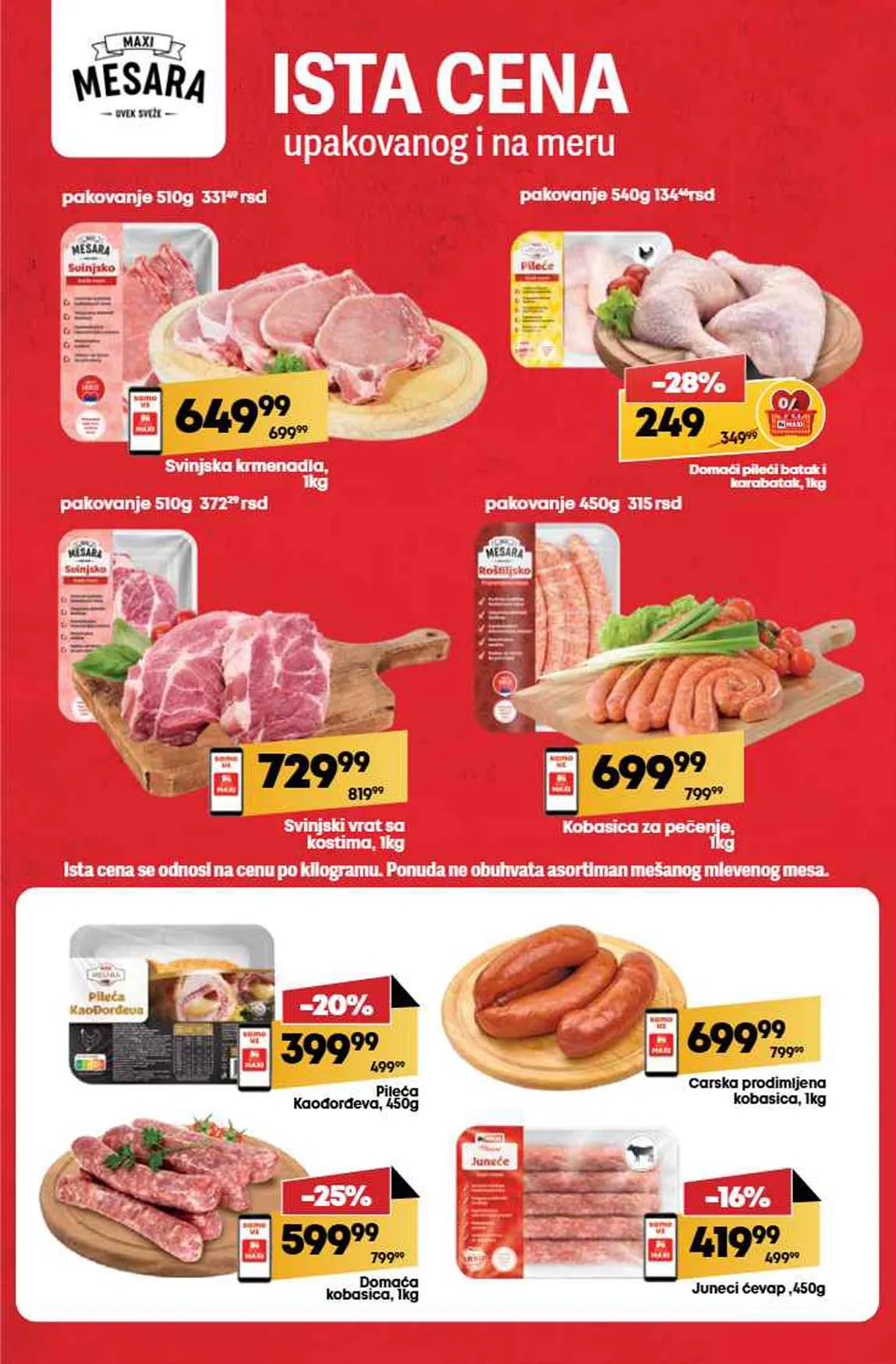 Maxi nedeljna akcija sniženja