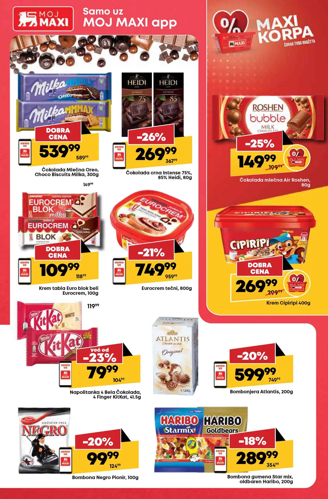 Maxi nedeljna akcija sniženja