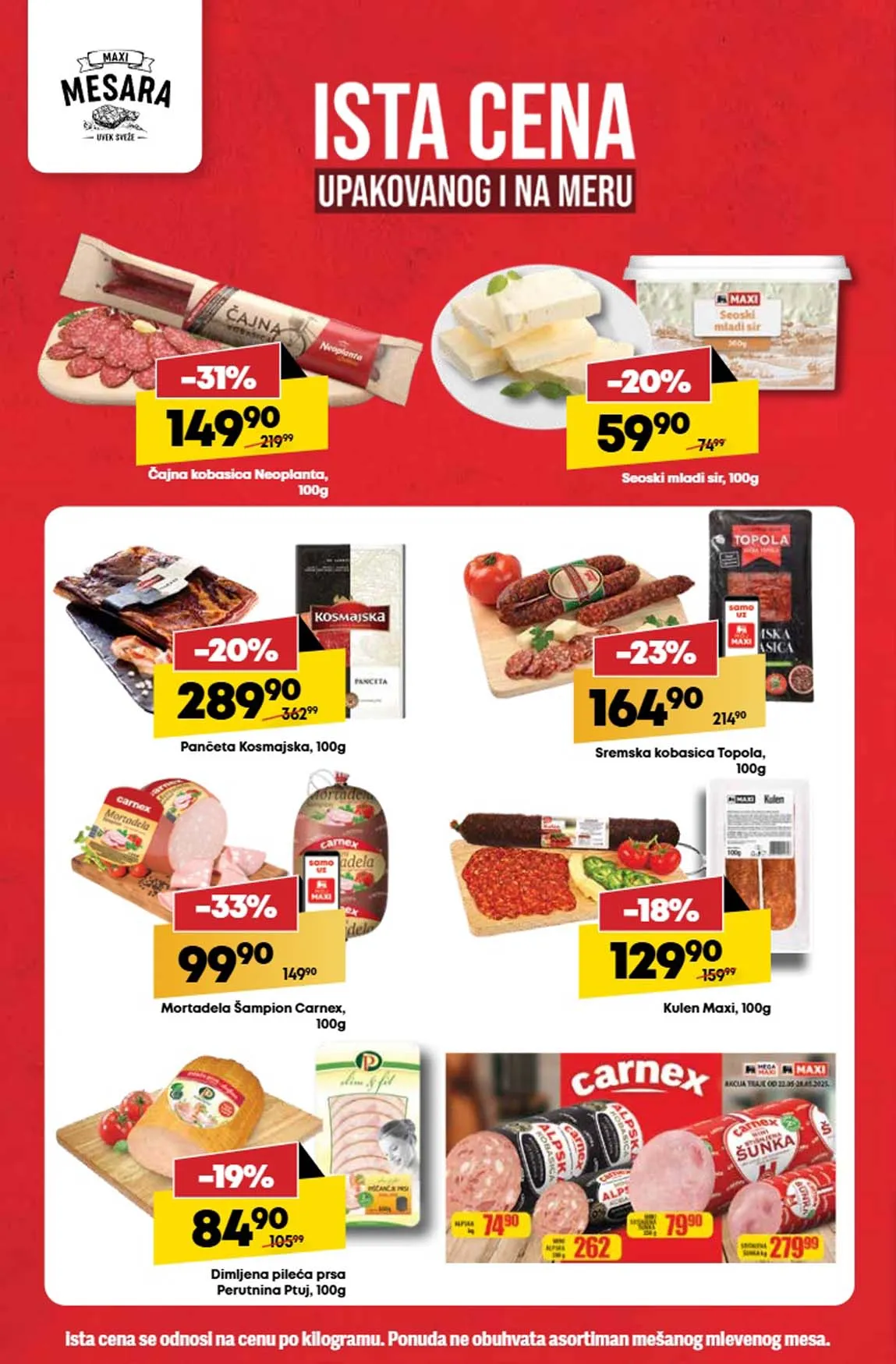 Maxi nedeljna akcija sniženja