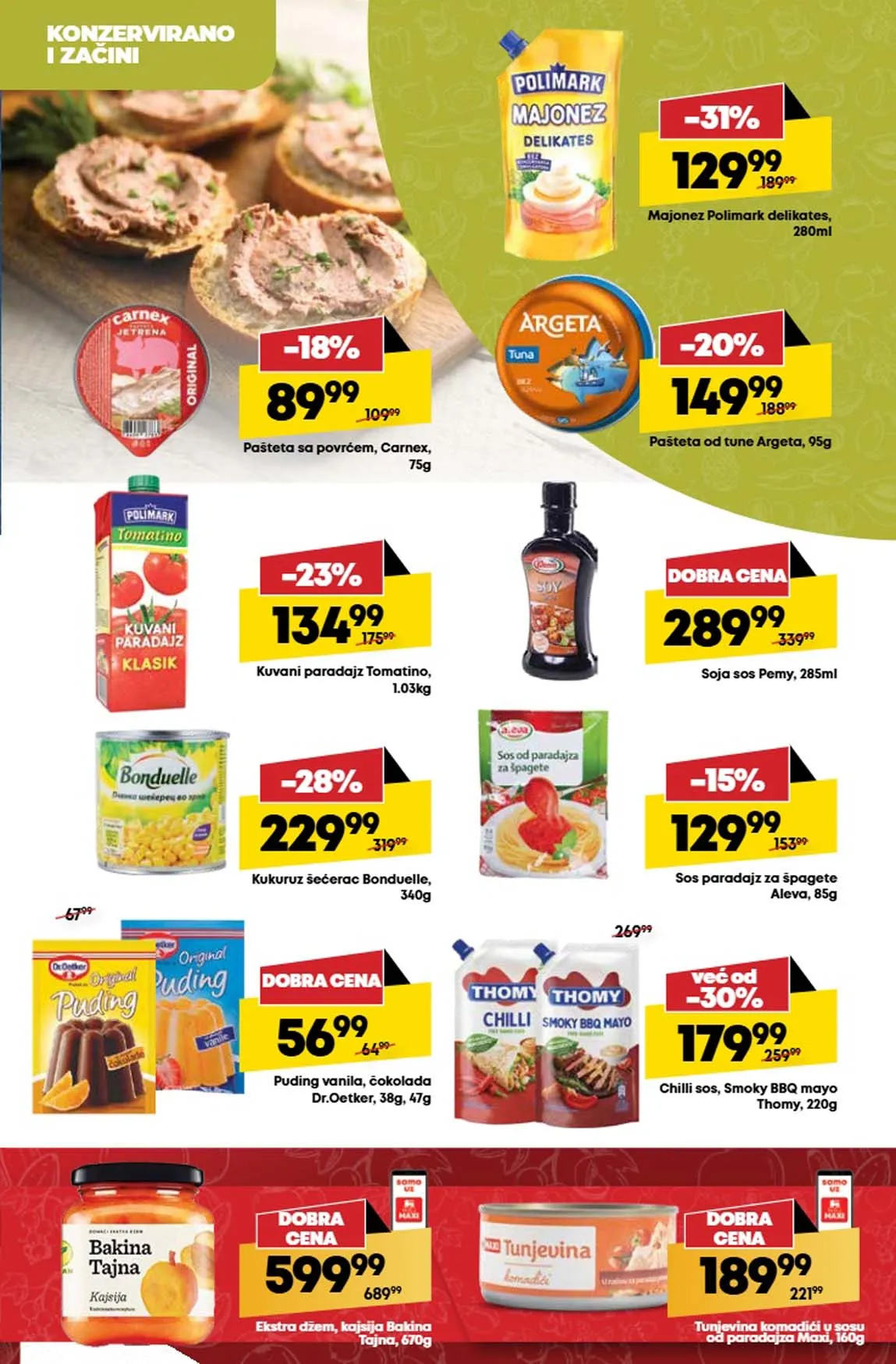 Maxi nedeljna akcija sniženja