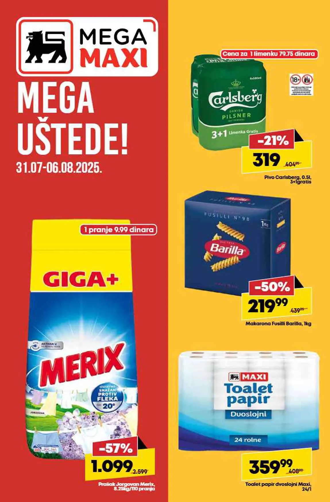 Maxi nedeljna akcija sniženja