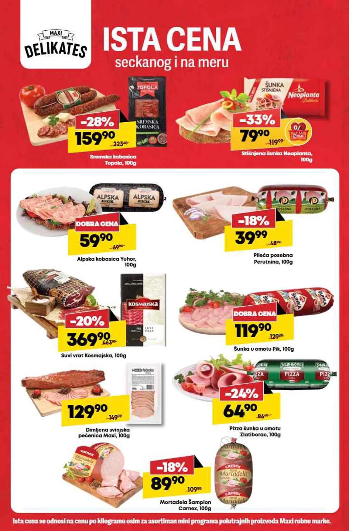 Maxi nedeljna akcija sniženja