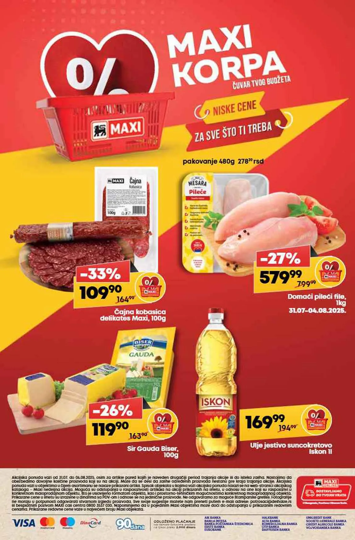 Maxi nedeljna akcija sniženja