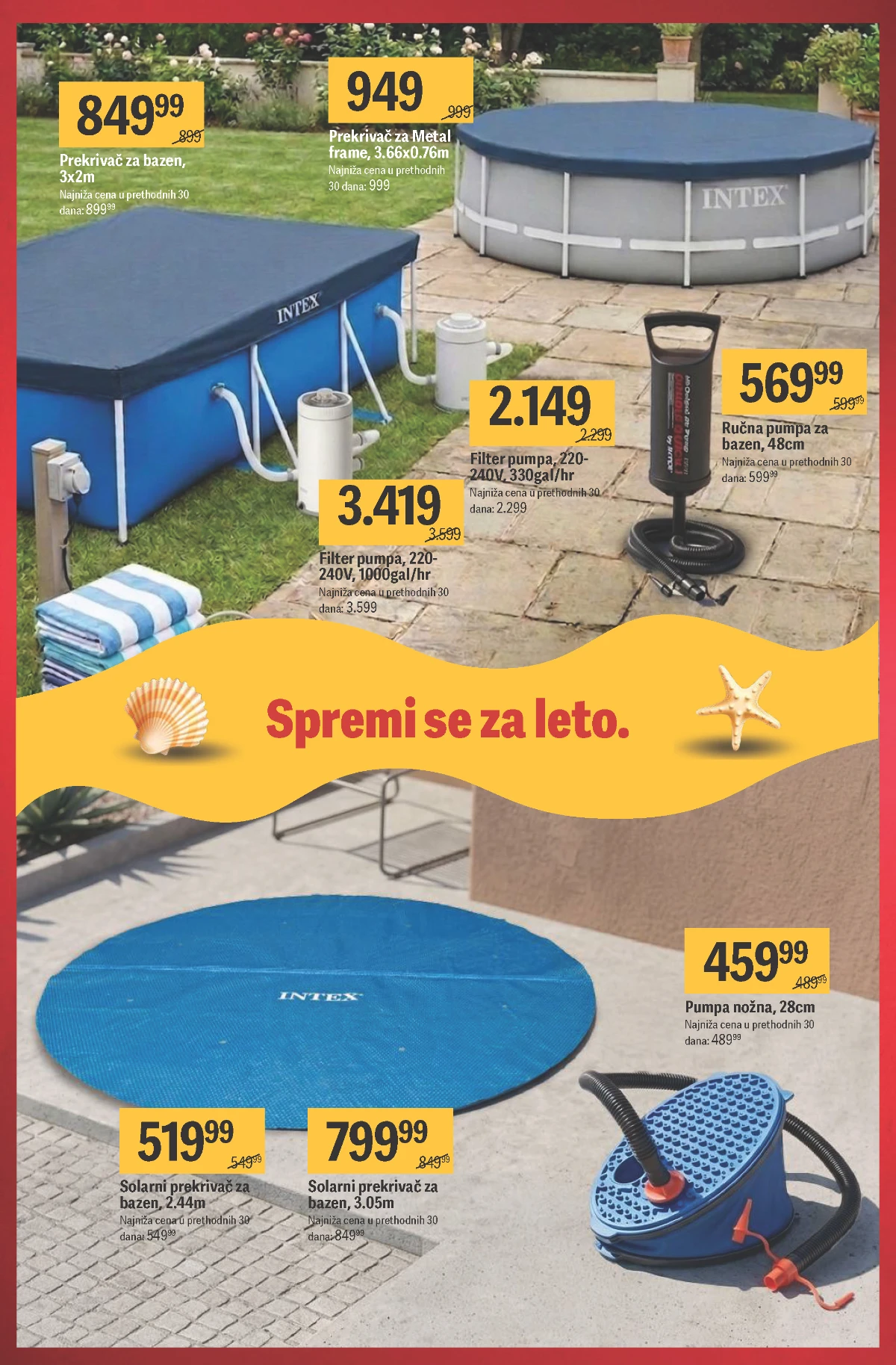 Mega Maxi letnja akcija – prekrivači za bazene, pumpe i filteri do 29.07.2026.