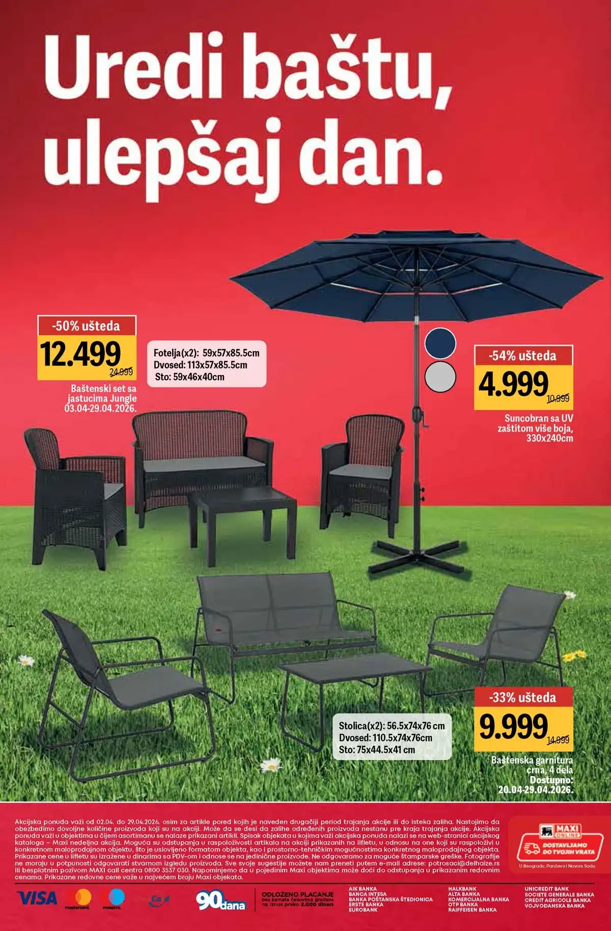 Maxi bašta do 40% katalog strana 12 Srbija 2026 dvorište i baštenski proizvodi