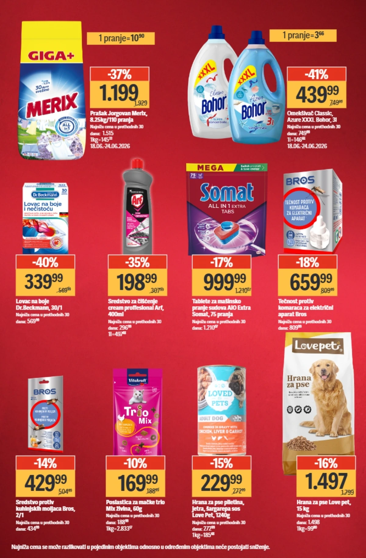 Mega Maxi kućna hemija i hrana za pse i mačke