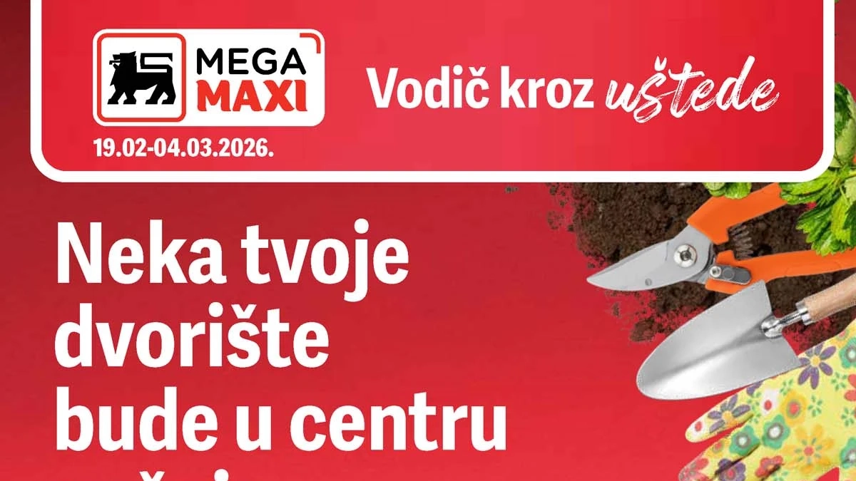 MEGA Maxi katalog sniženja prehrane, pića i kućnih proizvoda do 4. marta 2026