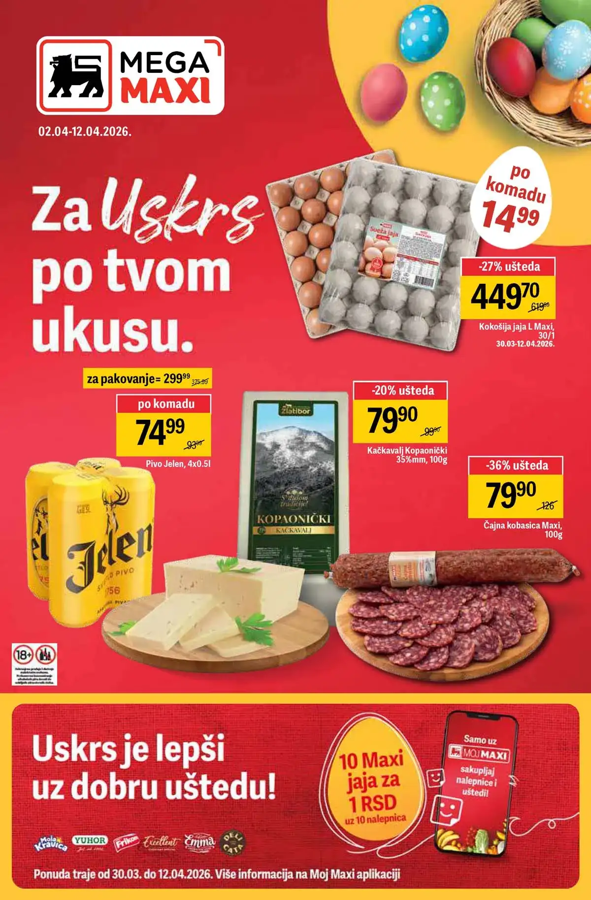 MEGA Maxi katalog sniženja do 71% alat aparati bicikli prehrana mart 2026