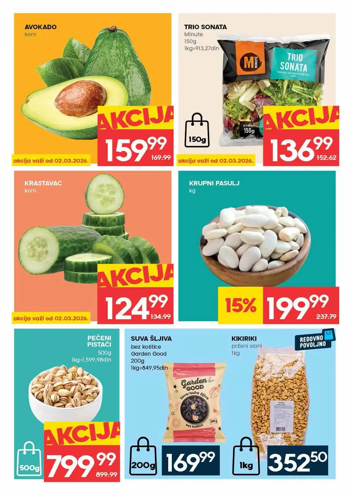 Mercator katalog akcija do 4. mart 2026 strana 3 sveže voće i povrće Srbija