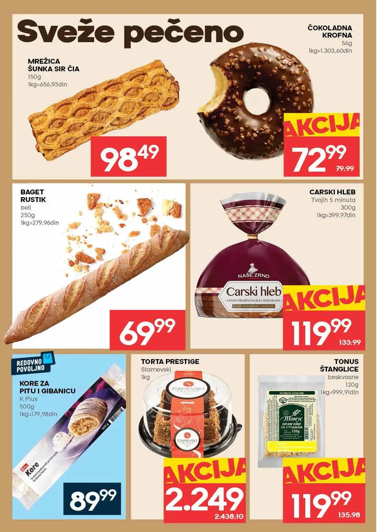 Mercator katalog akcija do 4. mart 2026 strana 12 piće i osnovne namirnice Srbija