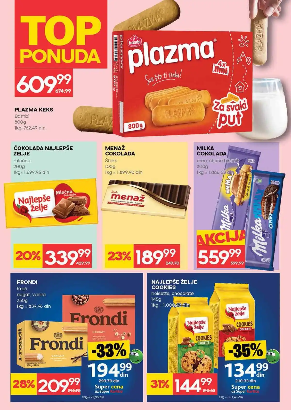 Mercator katalog akcija do 4. mart 2026 strana 20 piće i osnovne namirnice Srbija