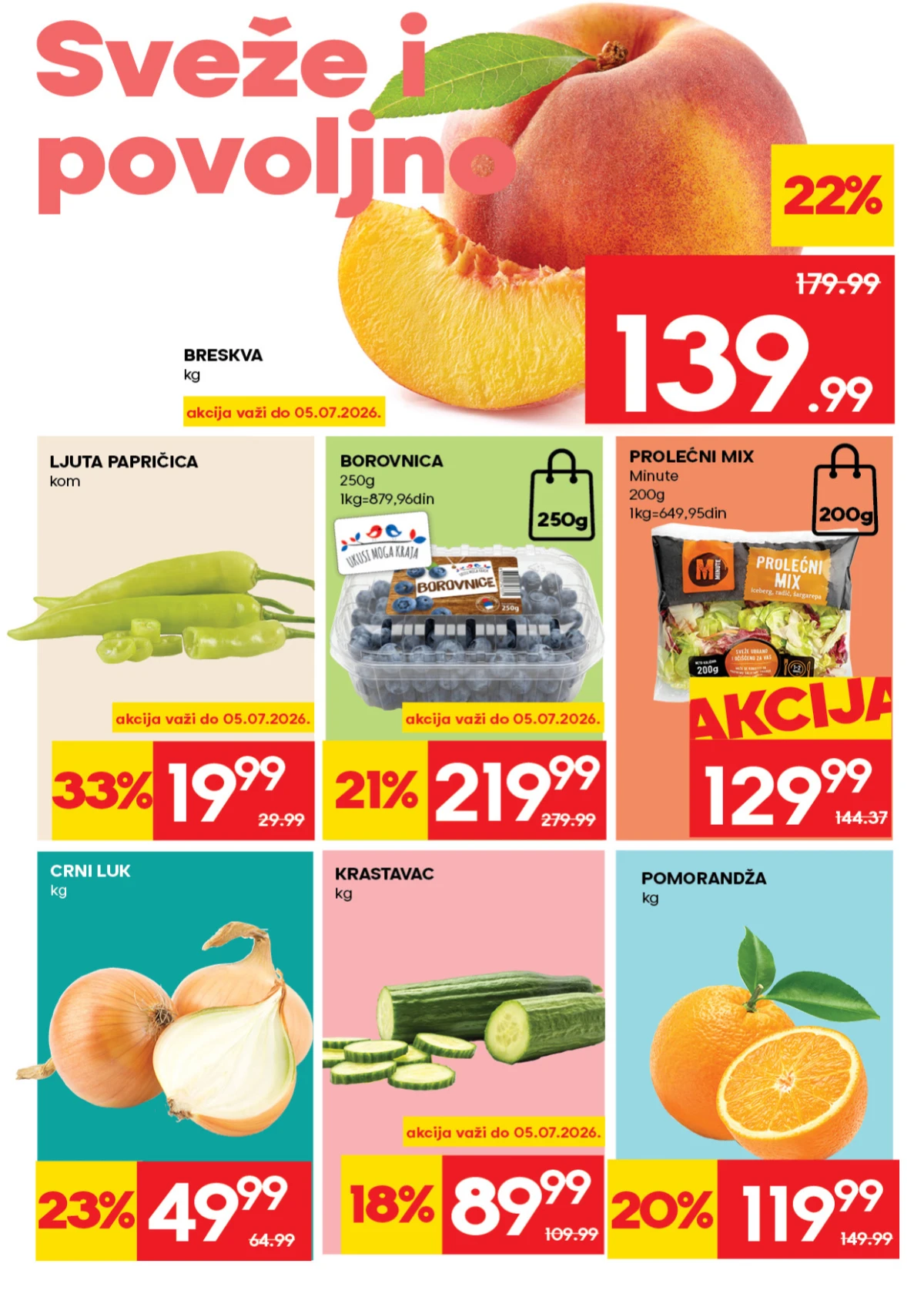 Mercator katalog strana 2 – sveže voće i povrće po akcijskim cenama