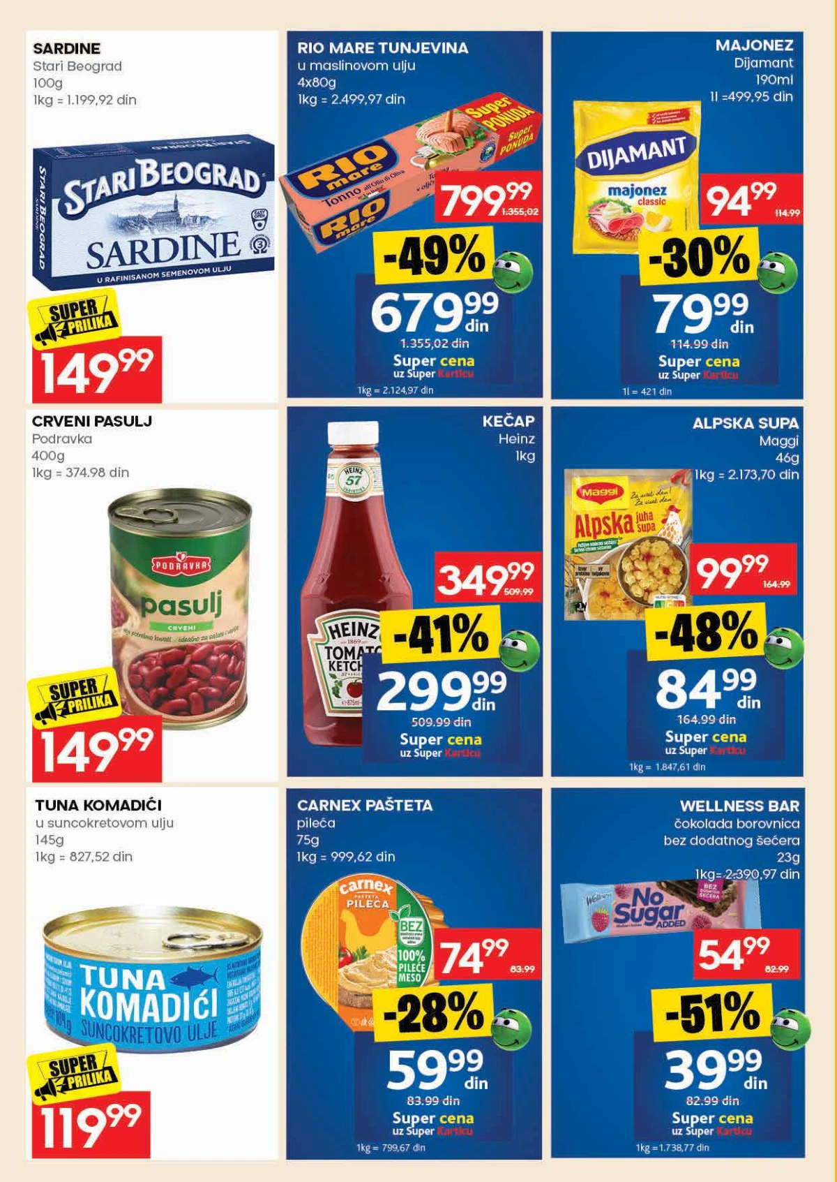 Mercator katalog akcija do 01. jula 2026 strana 20 piće i osnovne namirnice Srbija