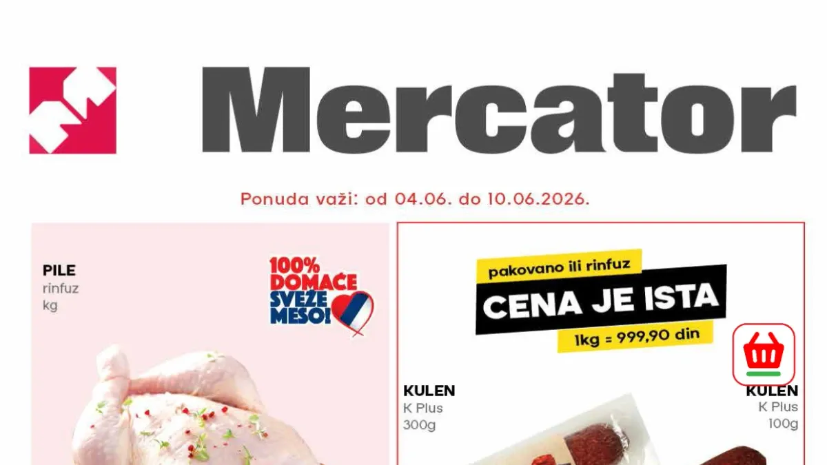 Mercator akcija do 33% popusta od 04.06. do 10.06.2026