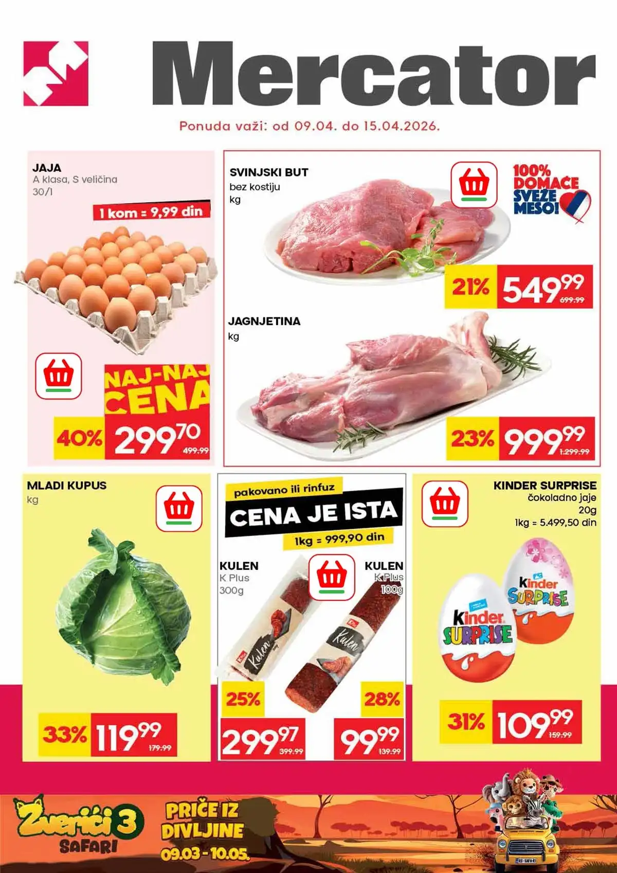 Mercator akcija – katalog sniženja na prehranu i kućne proizvode do 01.04.2026