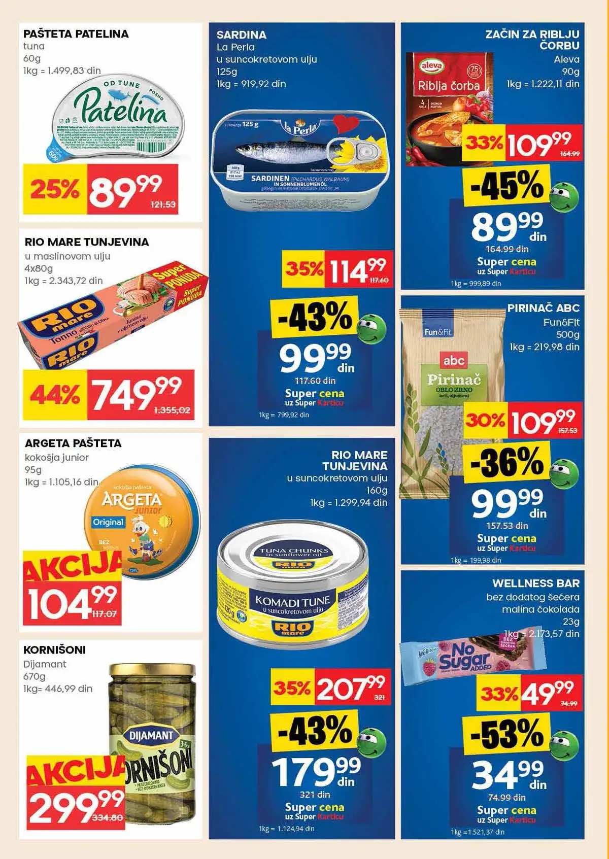 Mercator katalog sniženja do 15. april 2026 – strana 20 Mercator katalog akcija do 15. april 2026 strana 20 piće i osnovne namirnice Srbija