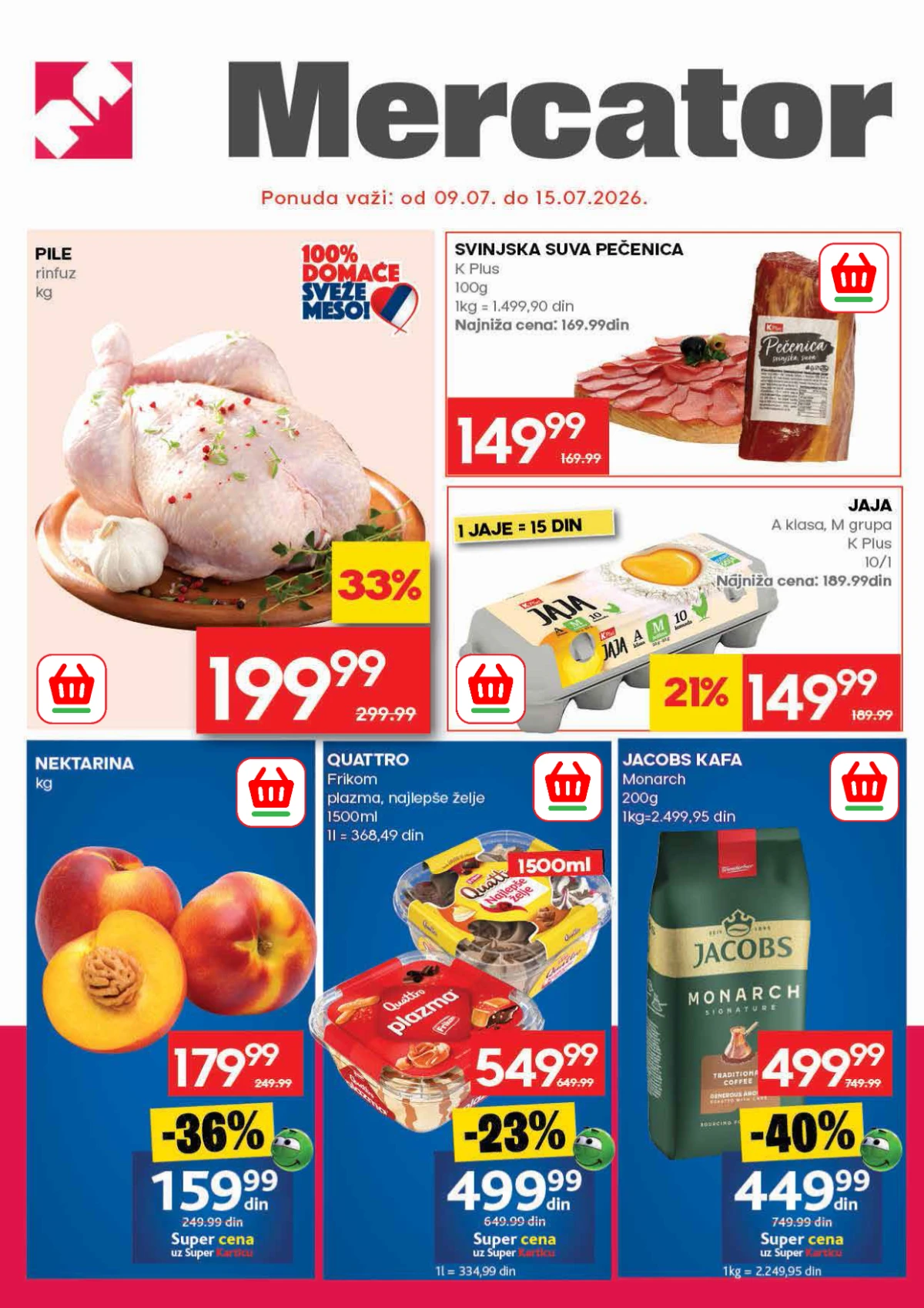 Mercator katalog donosi uštede do 50% i akcijske cene od 09. do 15.07.2026.