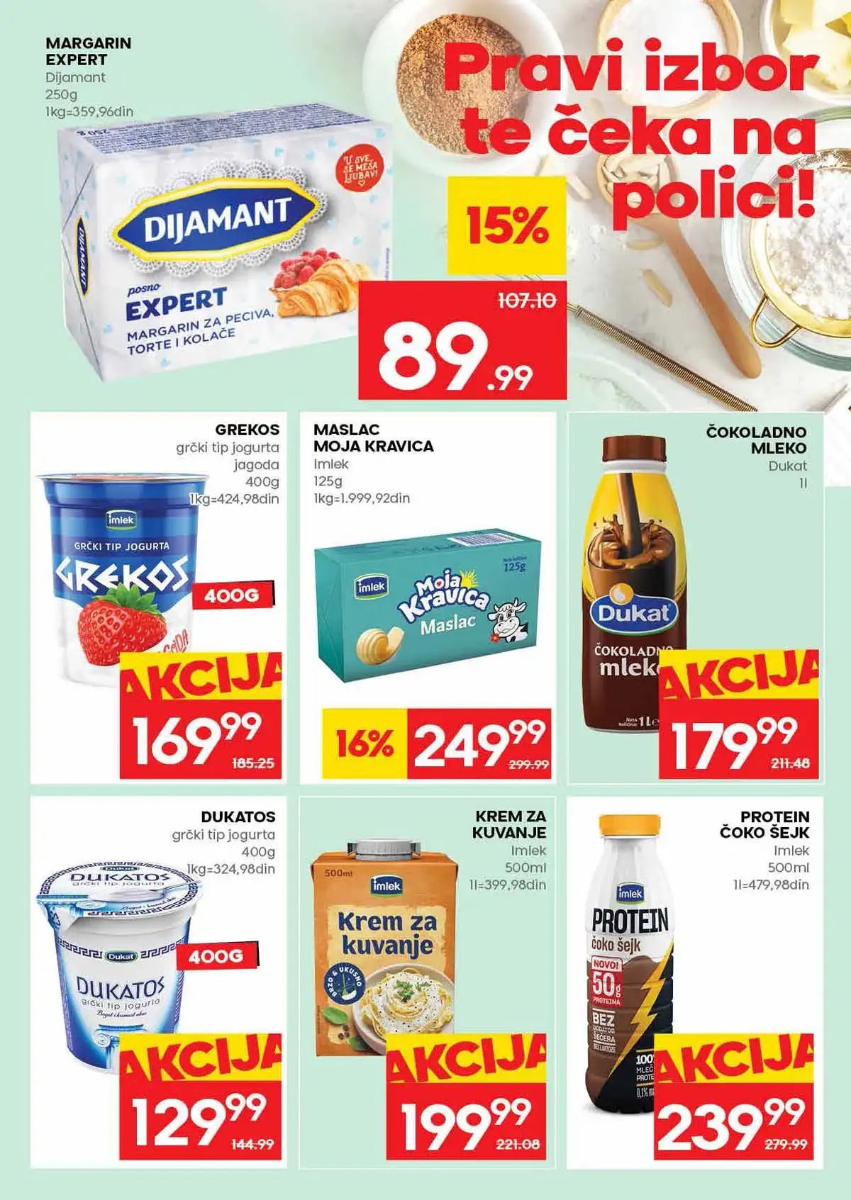 Mercator akcija do 22. april 2026 strana 11 meso i mlečni proizvodi Srbija