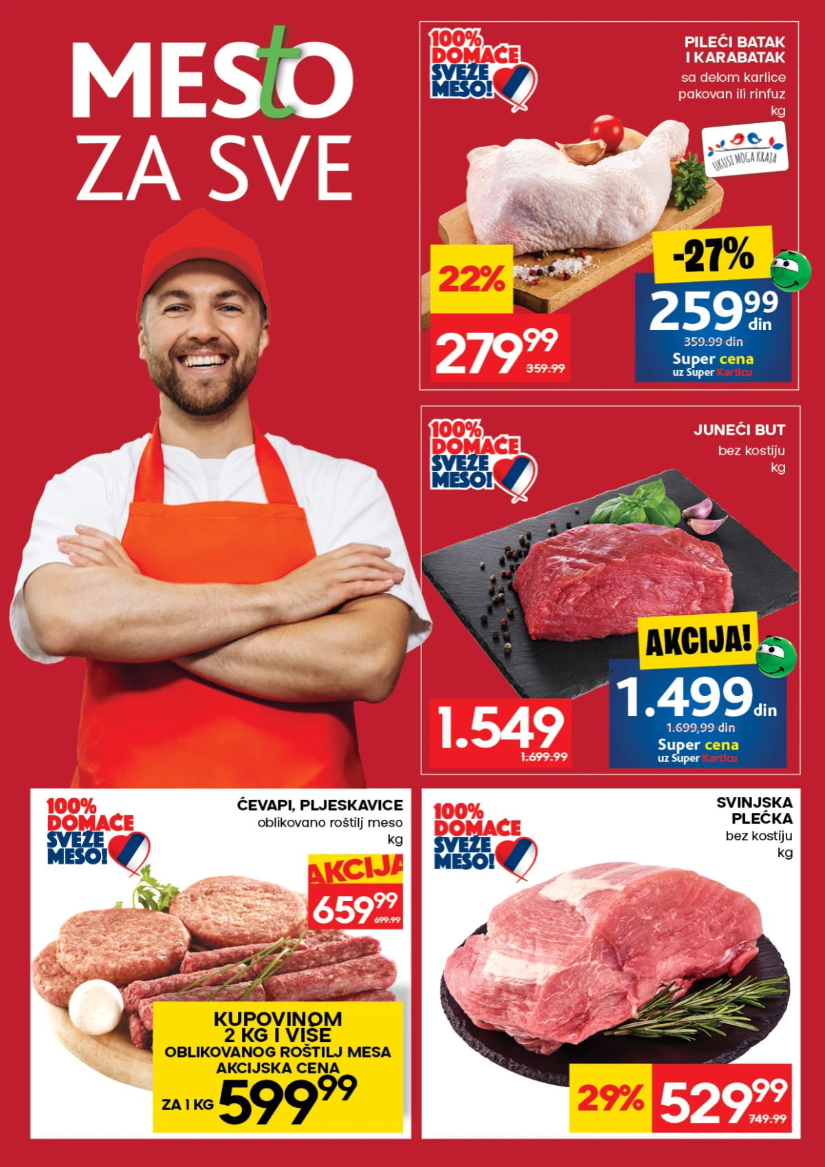 Mercator katalog strana 4 – sveže meso na akciji