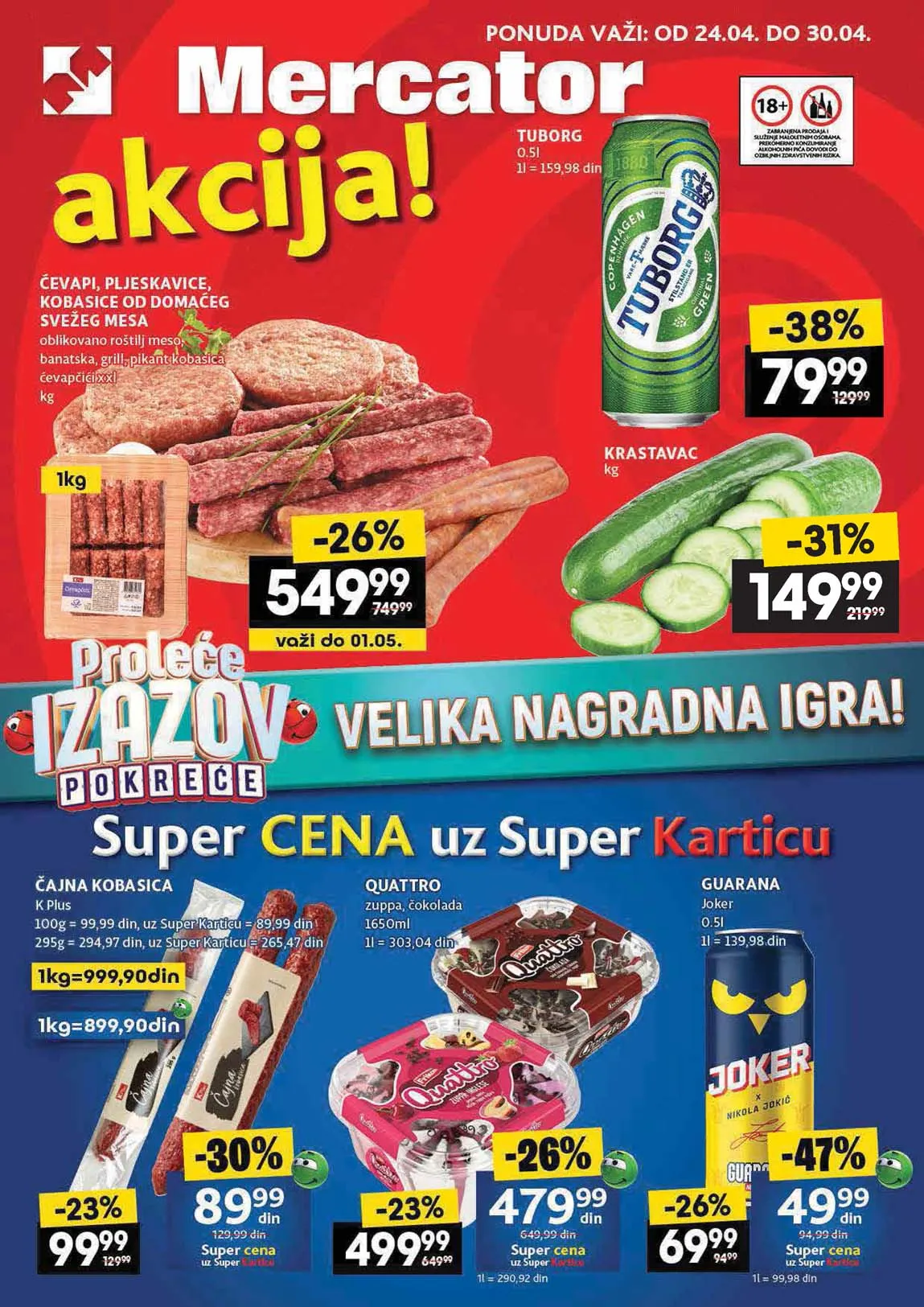 Mercator akcija Katalog sniženja do 30.04.2025