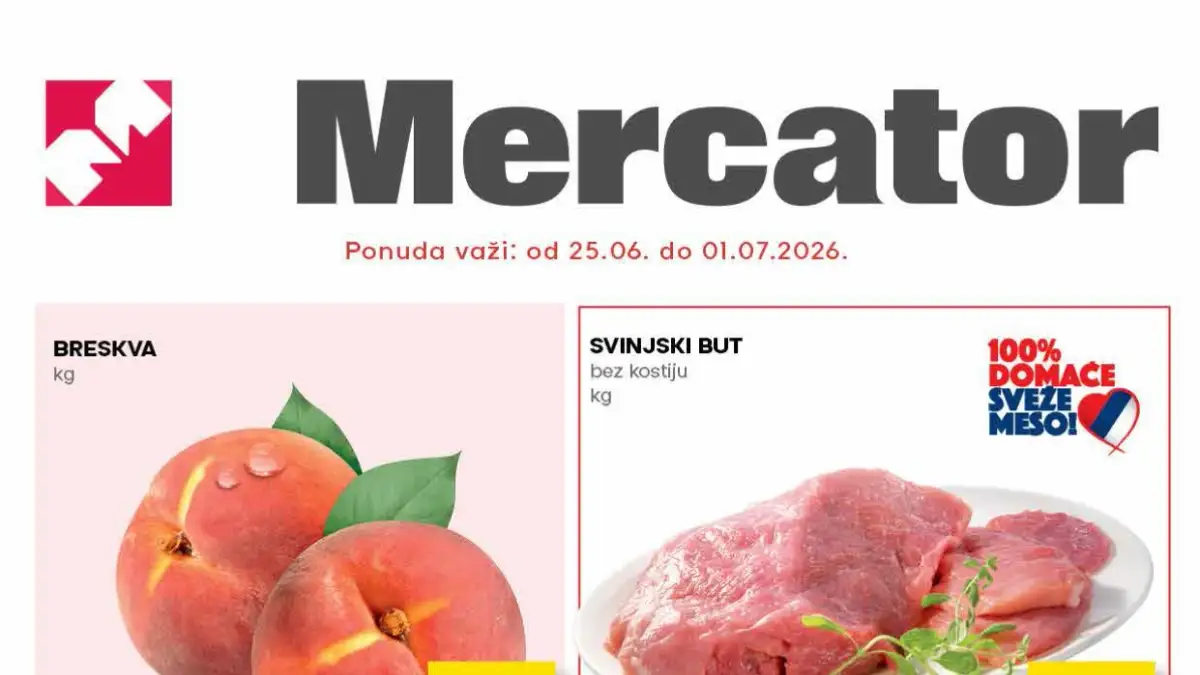 Mercator akcija do 44% popusta – novi nedeljni katalog sa velikim uštedama do 01.07.2026