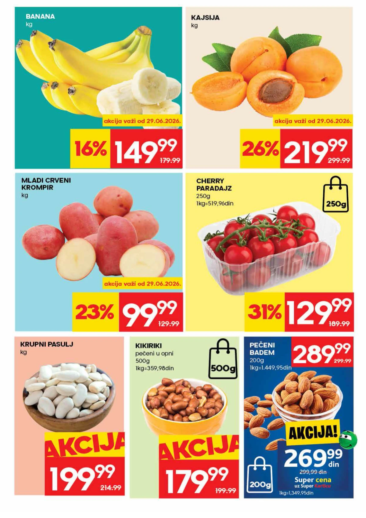 Mercator katalog strana 3 – banane, kajsije, paradajz, krompir i ostala sveža ponuda