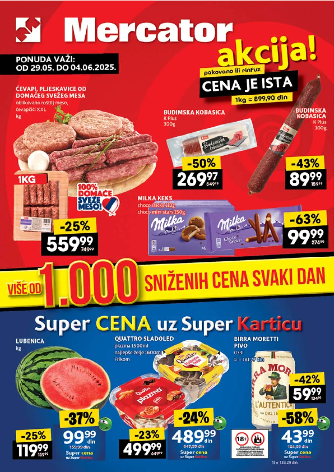 Mercator akcija Katalog sniženja do 04.06.2025