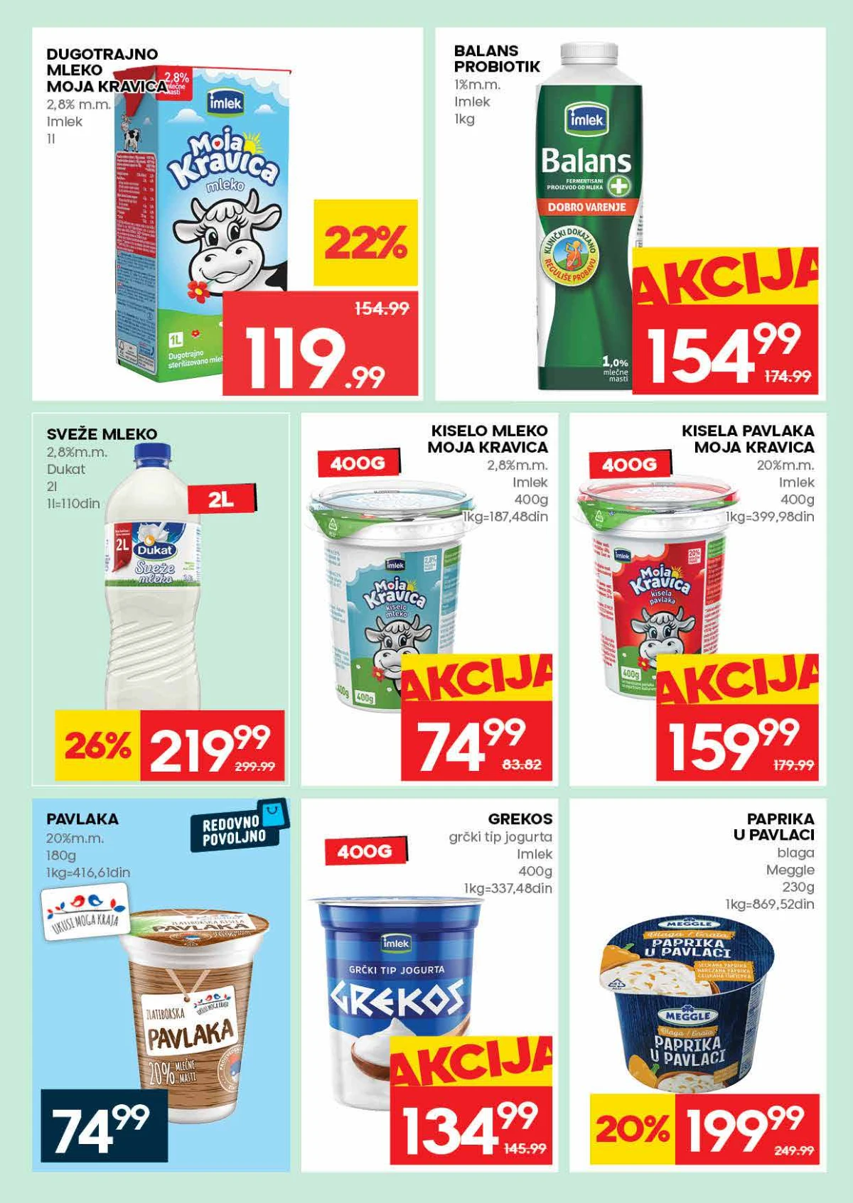 Mercator katalog akcija do 06. maja 2026 strana 12 piće i osnovne namirnice Srbija