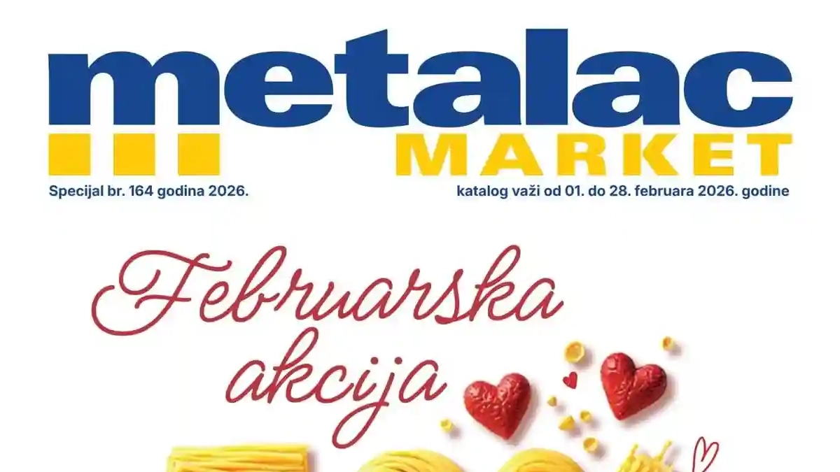 Metalac Market akcija katalog februar 2026 do 50% popusta