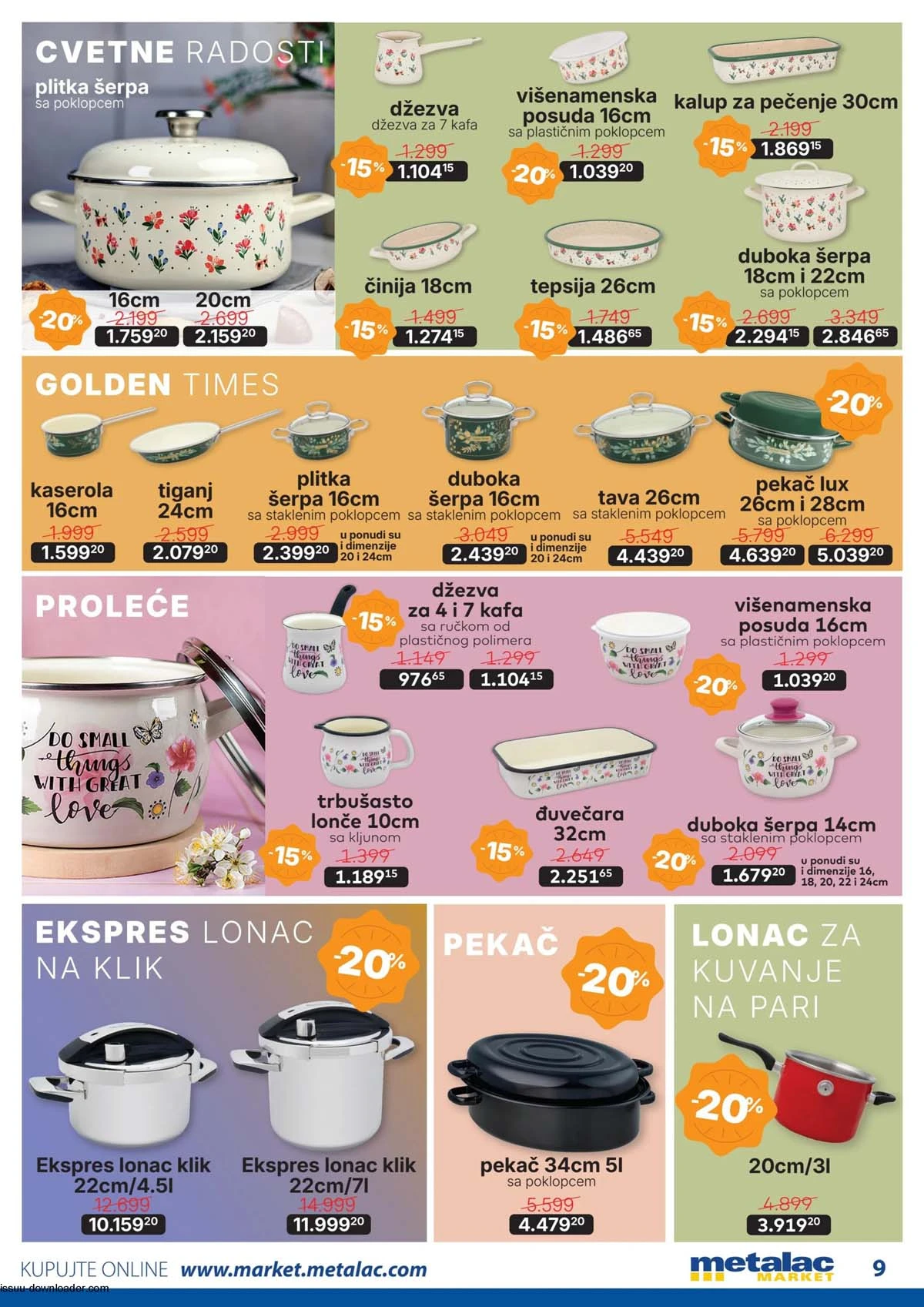 Metalac Market akcija katalog strana 9 sniženja do 50% do 31. marta 2026
