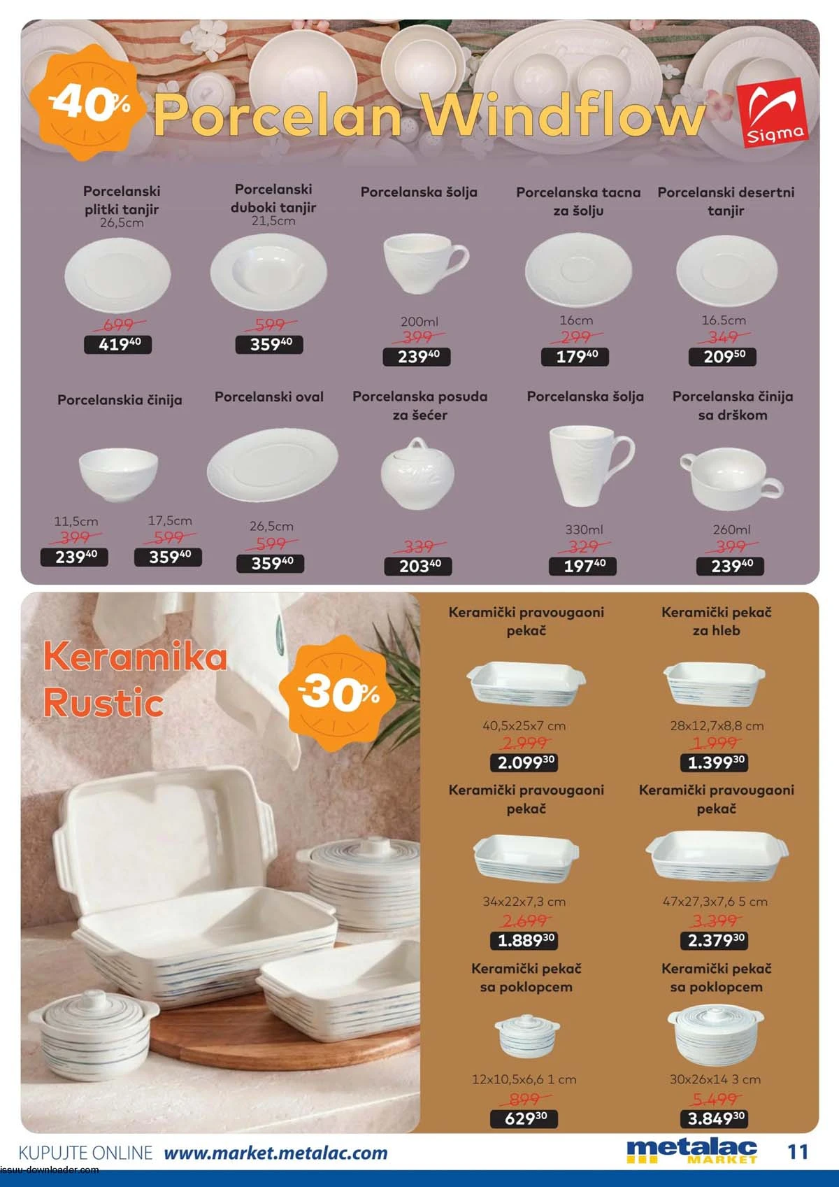 Metalac Market akcija katalog strana 11 sniženja do 50% do 31. marta 2026