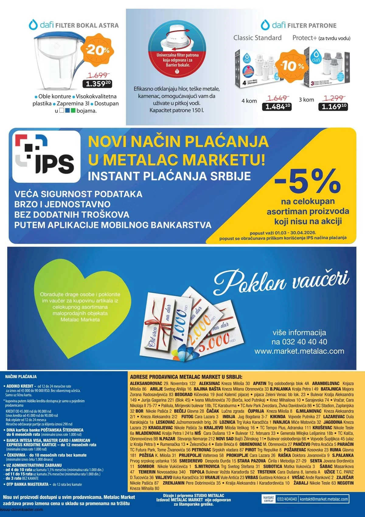 Metalac Market akcija katalog strana 12 sniženja do 50% do 31. marta 2026