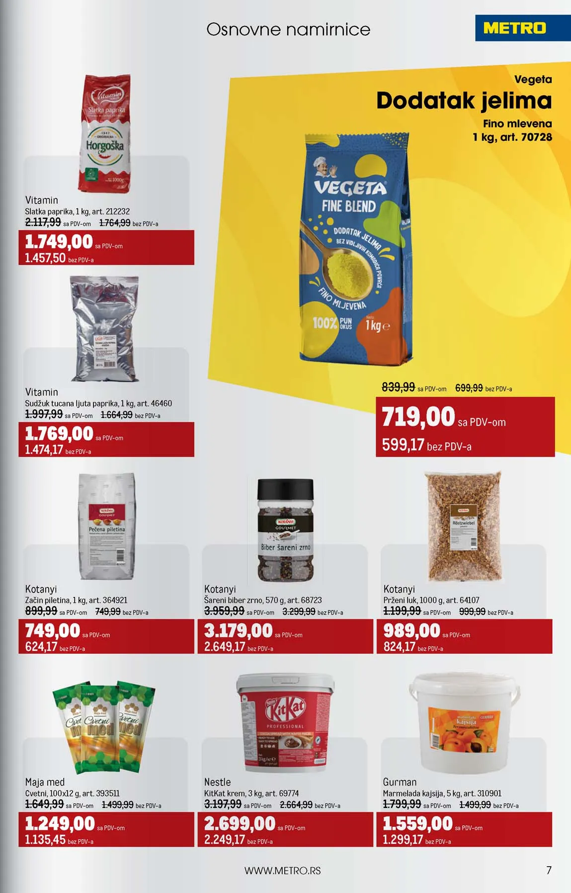 METRO  SNIZENJE SNIZENJA  KATALOG AKCIJA
