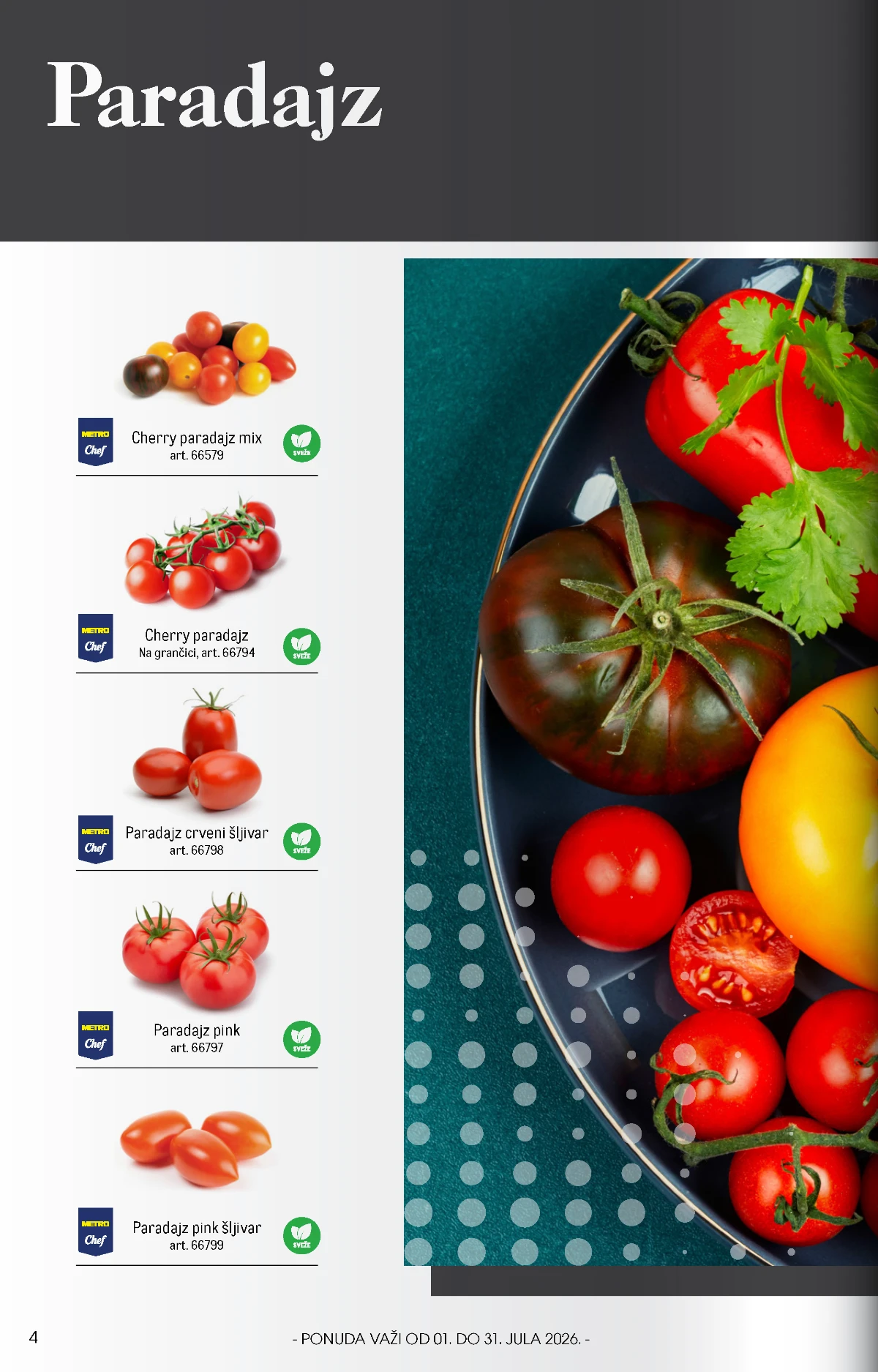Metro HoReCa katalog za jul 2026 – ponuda na strani 4