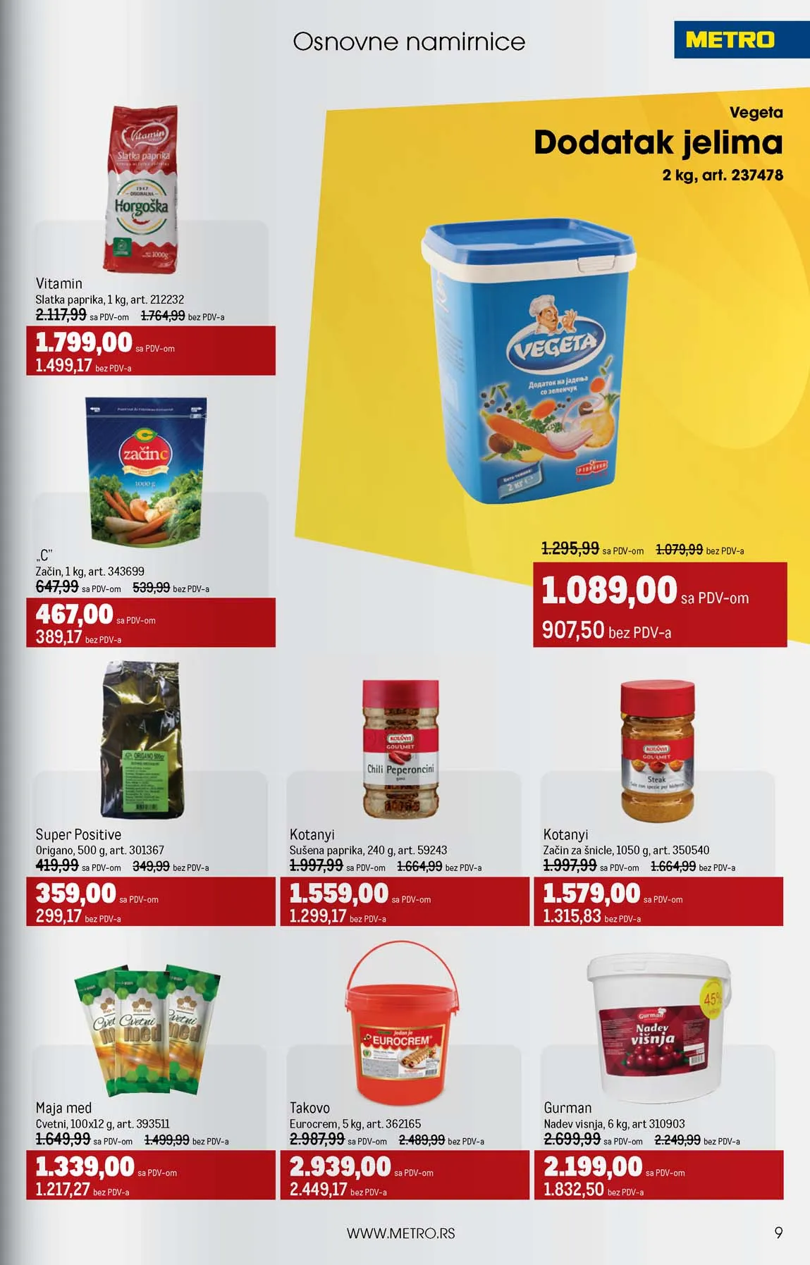 METRO  SNIZENJE SNIZENJA  KATALOG AKCIJA