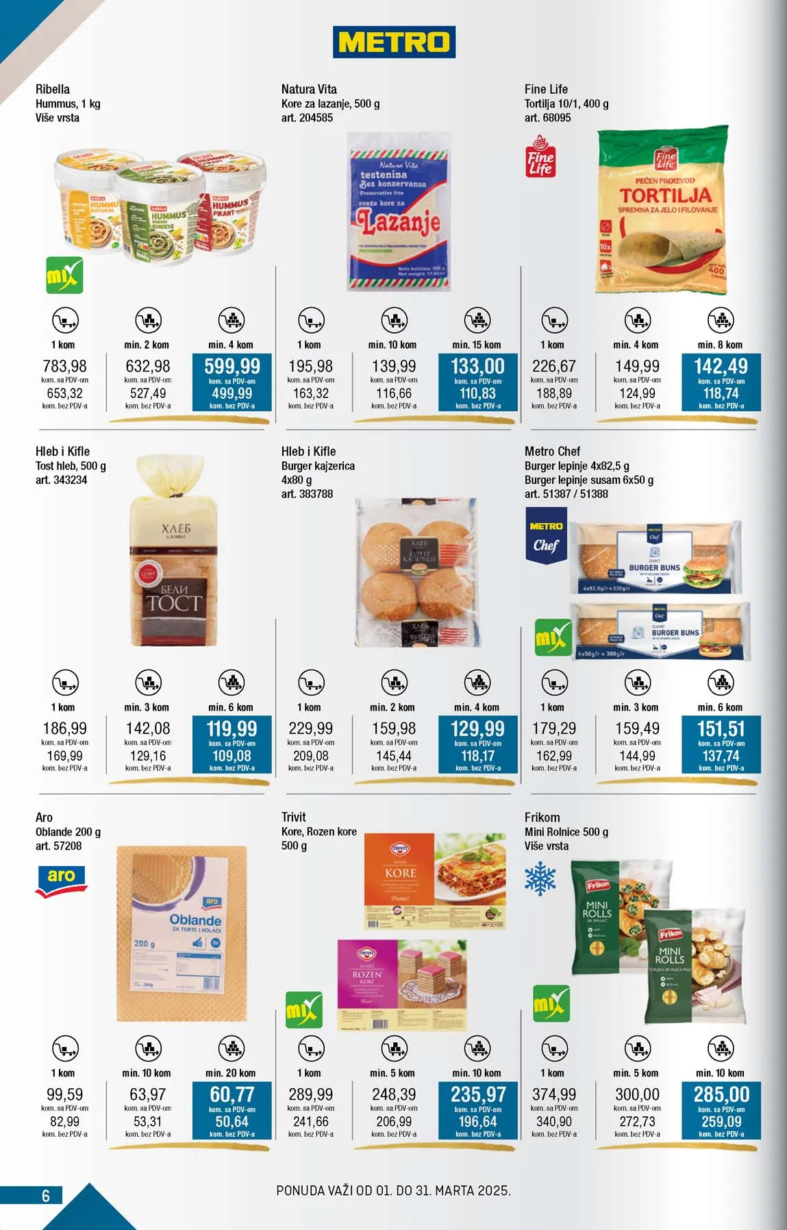 METRO  SNIZENJE SNIZENJA  KATALOG AKCIJA